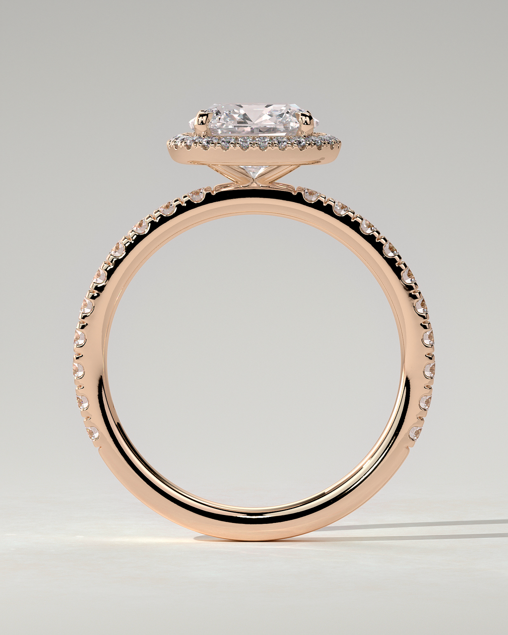 Suzana Halo Cushion Ring