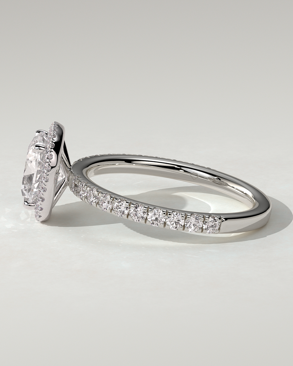 Suzana Halo Cushion Ring