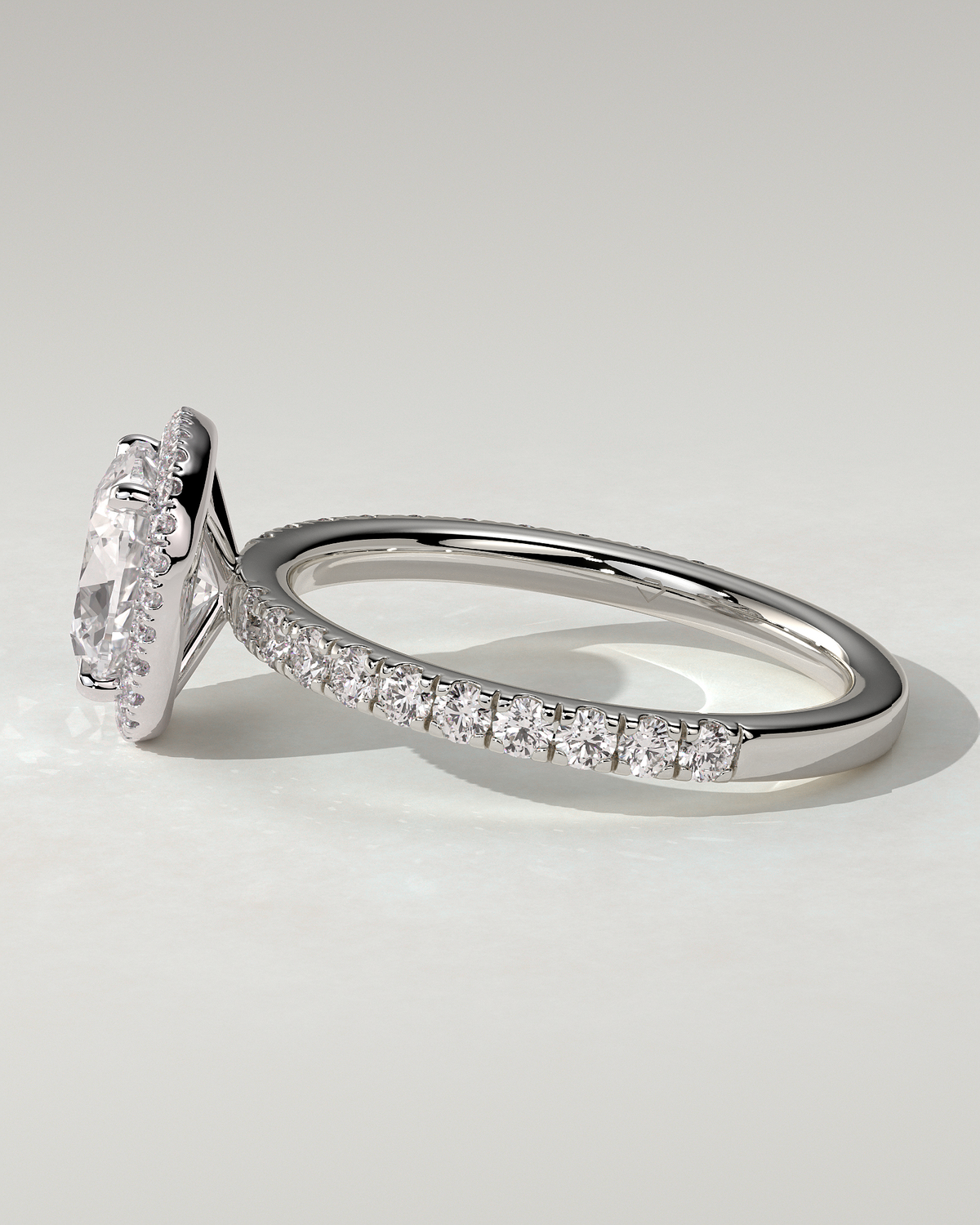 Suzana Halo Cushion Ring