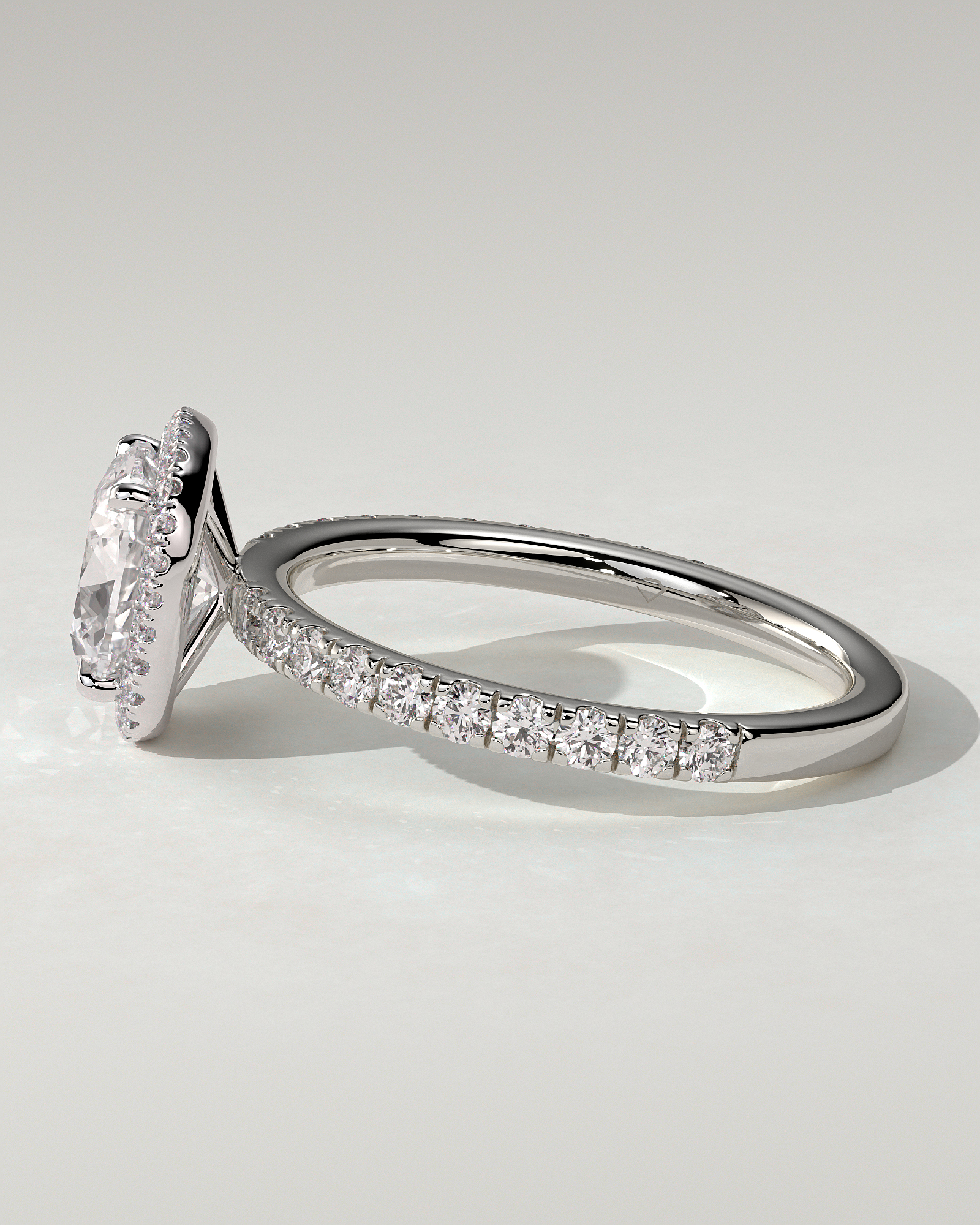 Suzana Halo Cushion Ring