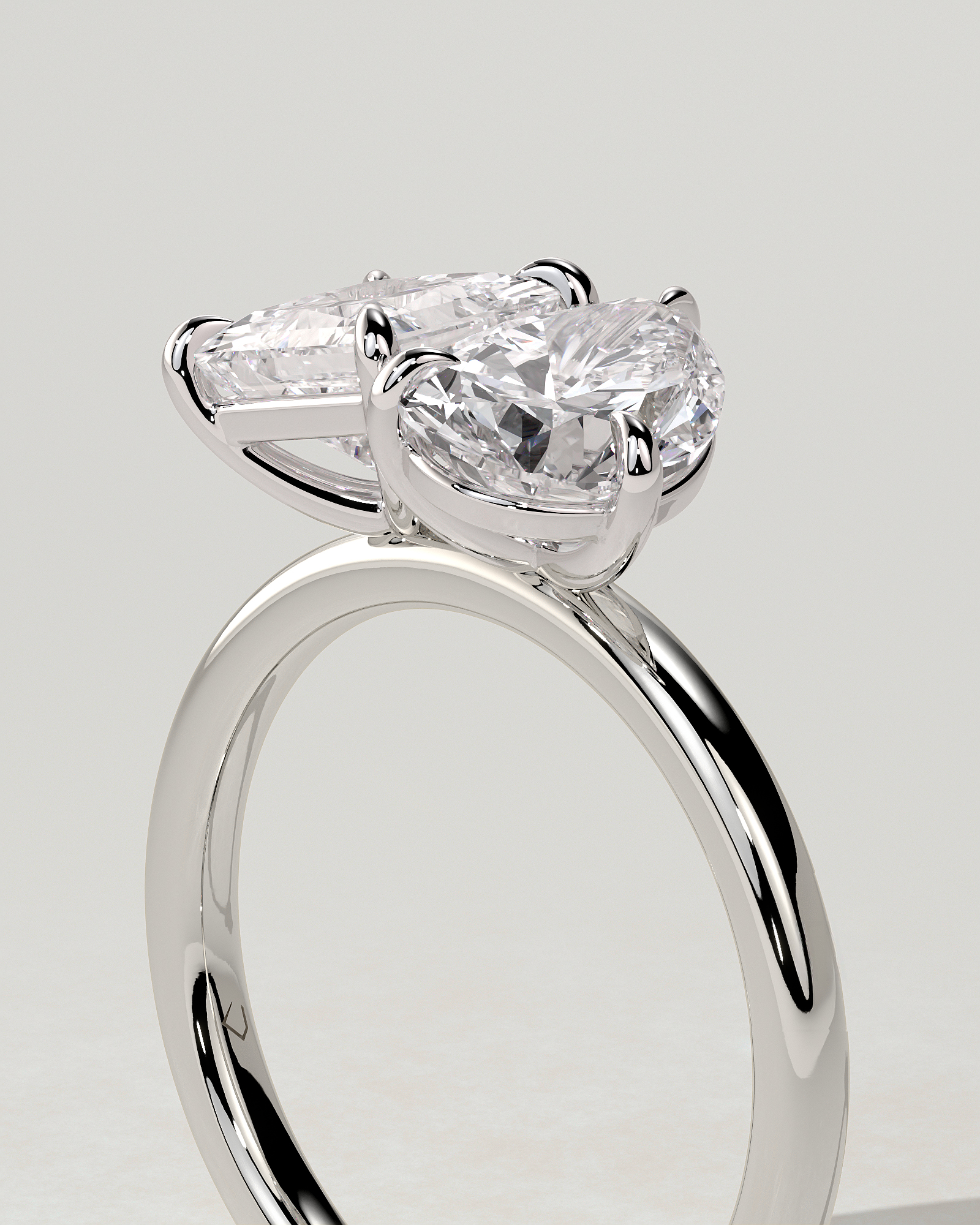 Svea Toi Et Moi Pear Ring