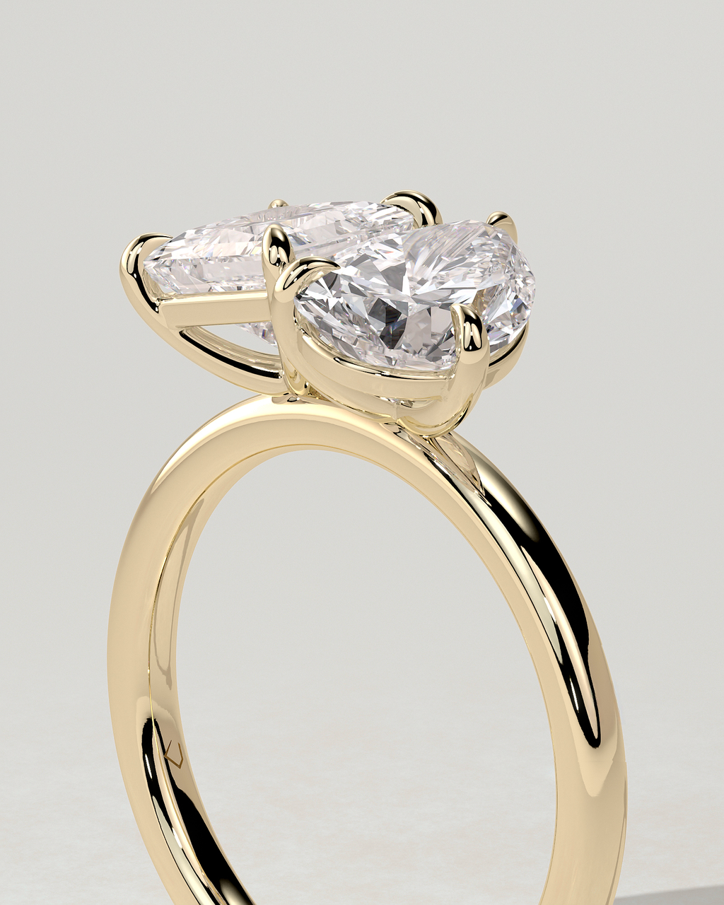 Svea Toi Et Moi Pear Ring