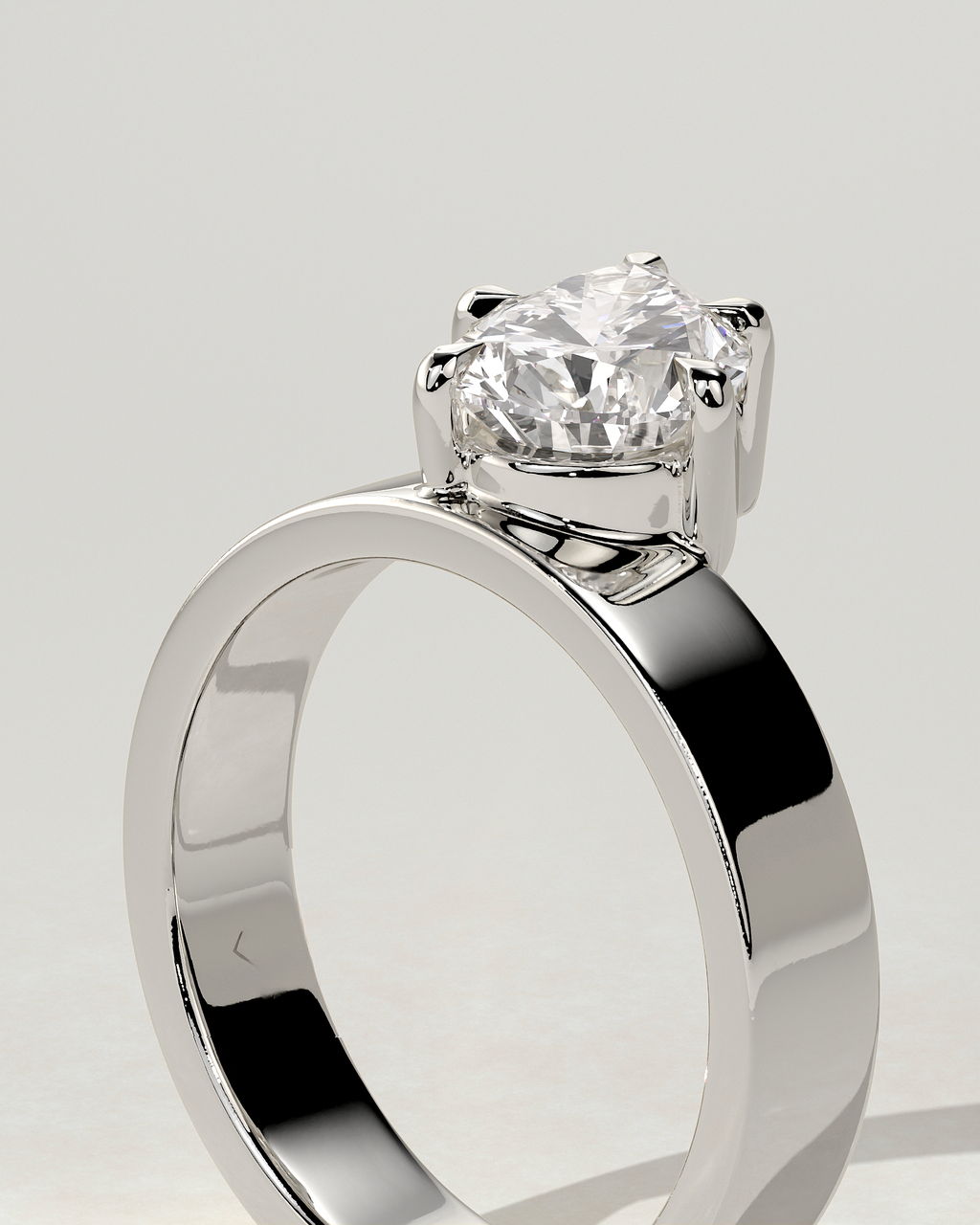Tatiana Solitaire Pear Ring