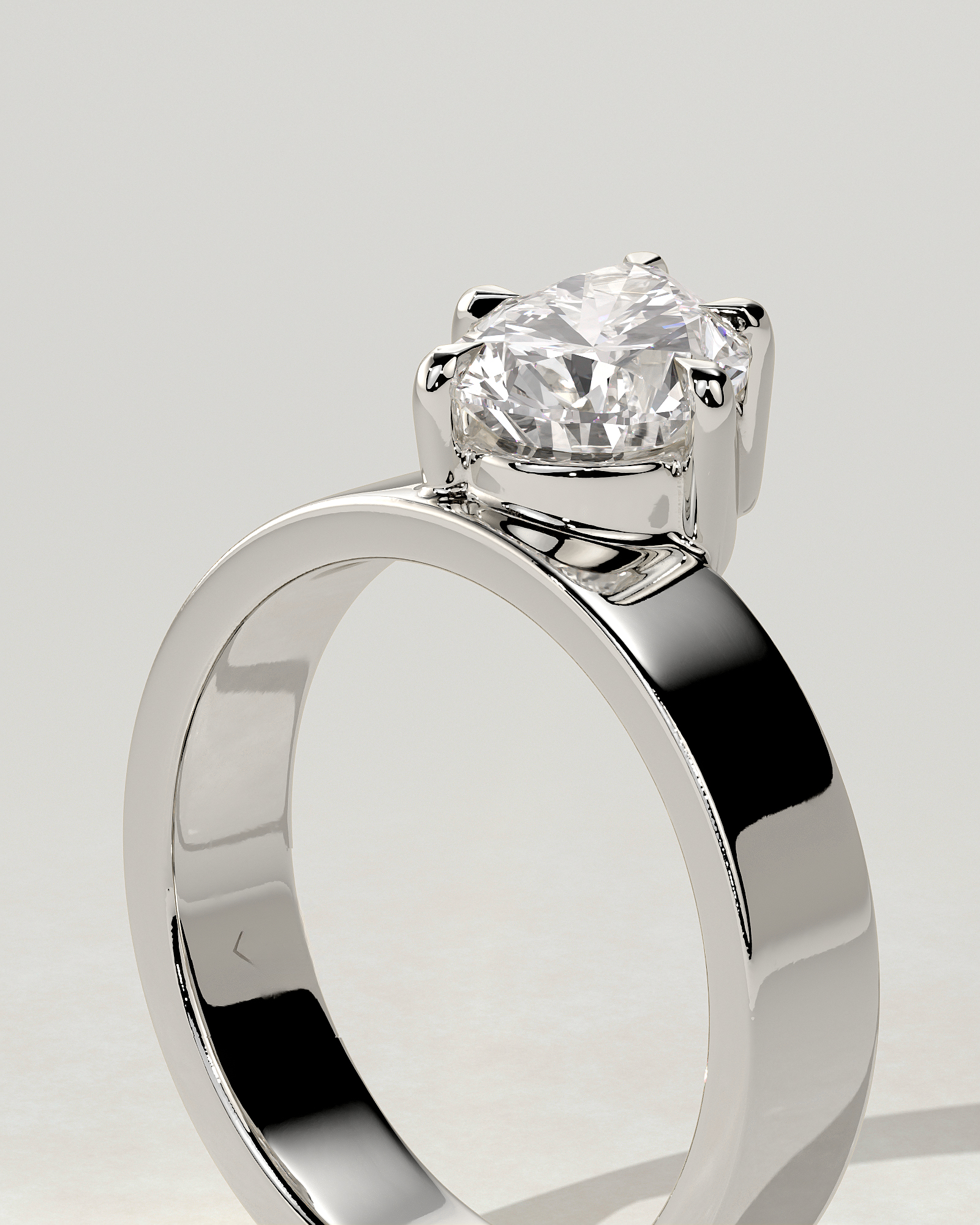 Tatiana Solitaire Pear Ring