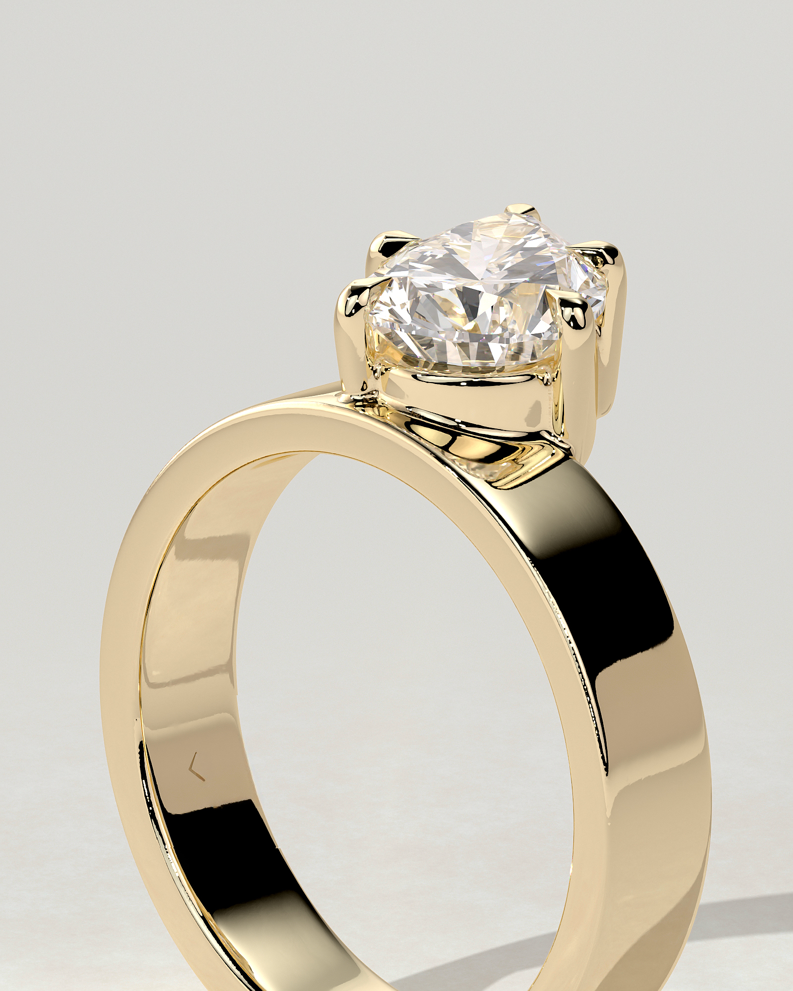 Tatiana Solitaire Pear Ring