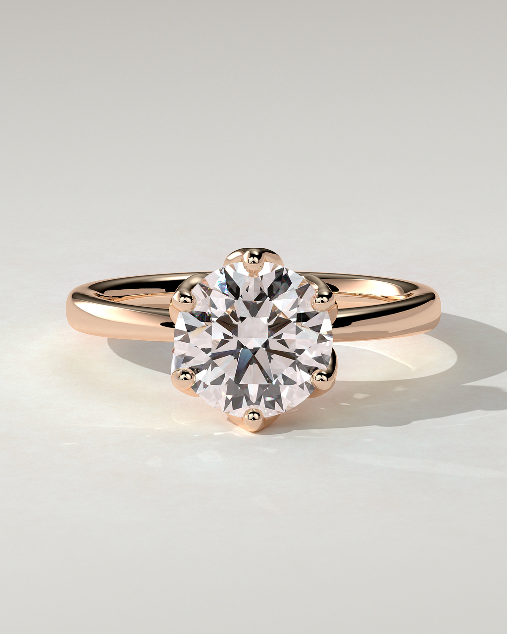 Tessa Solitaire Round Ring