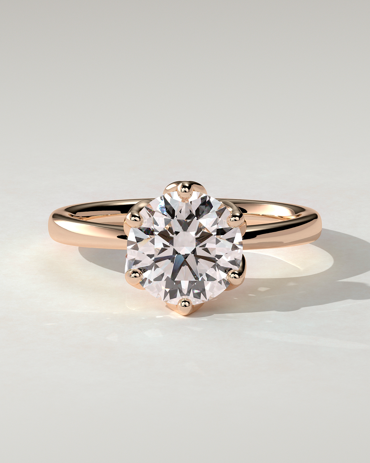 Tessa Solitaire Round Ring