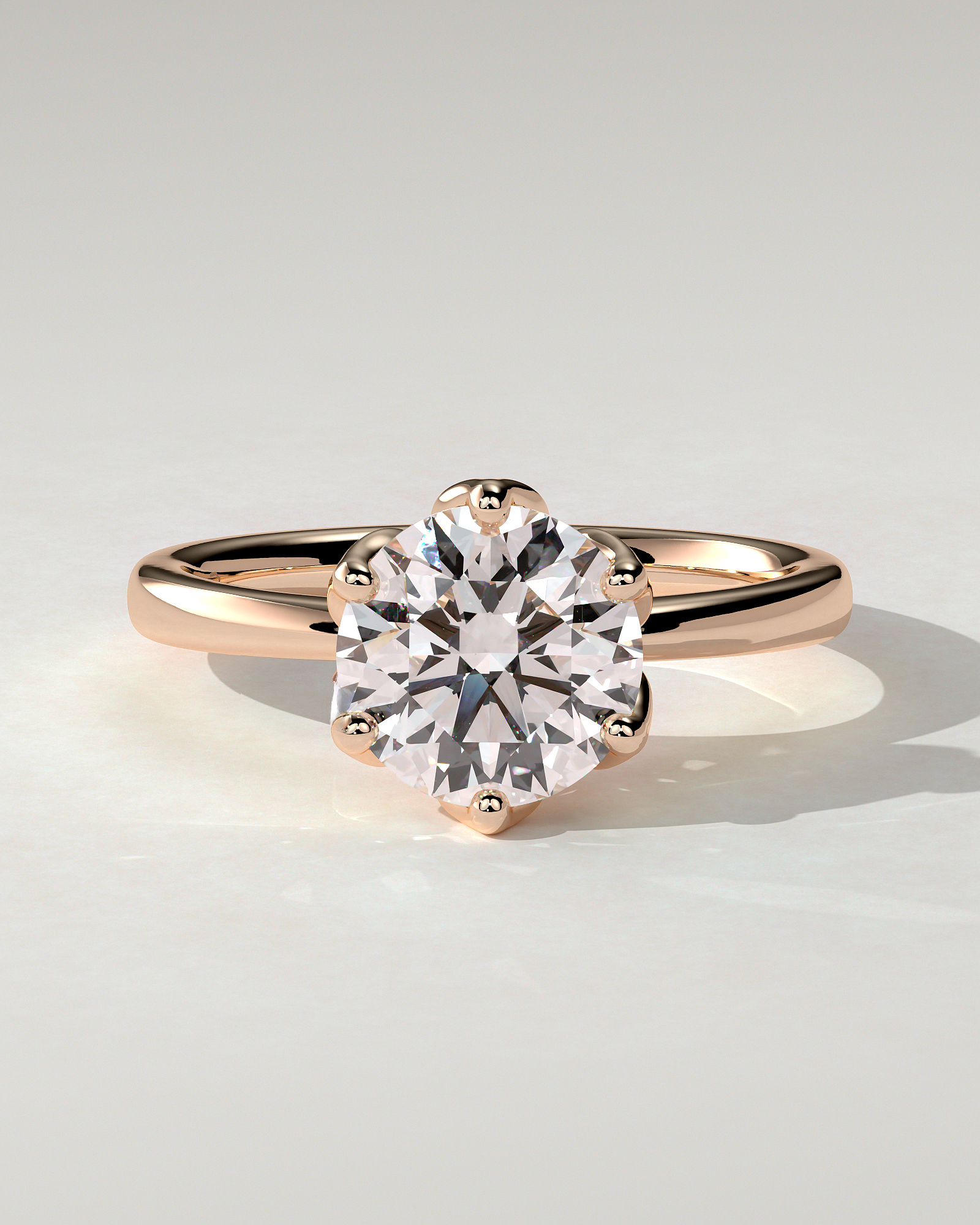 Tessa Solitaire Round Ring