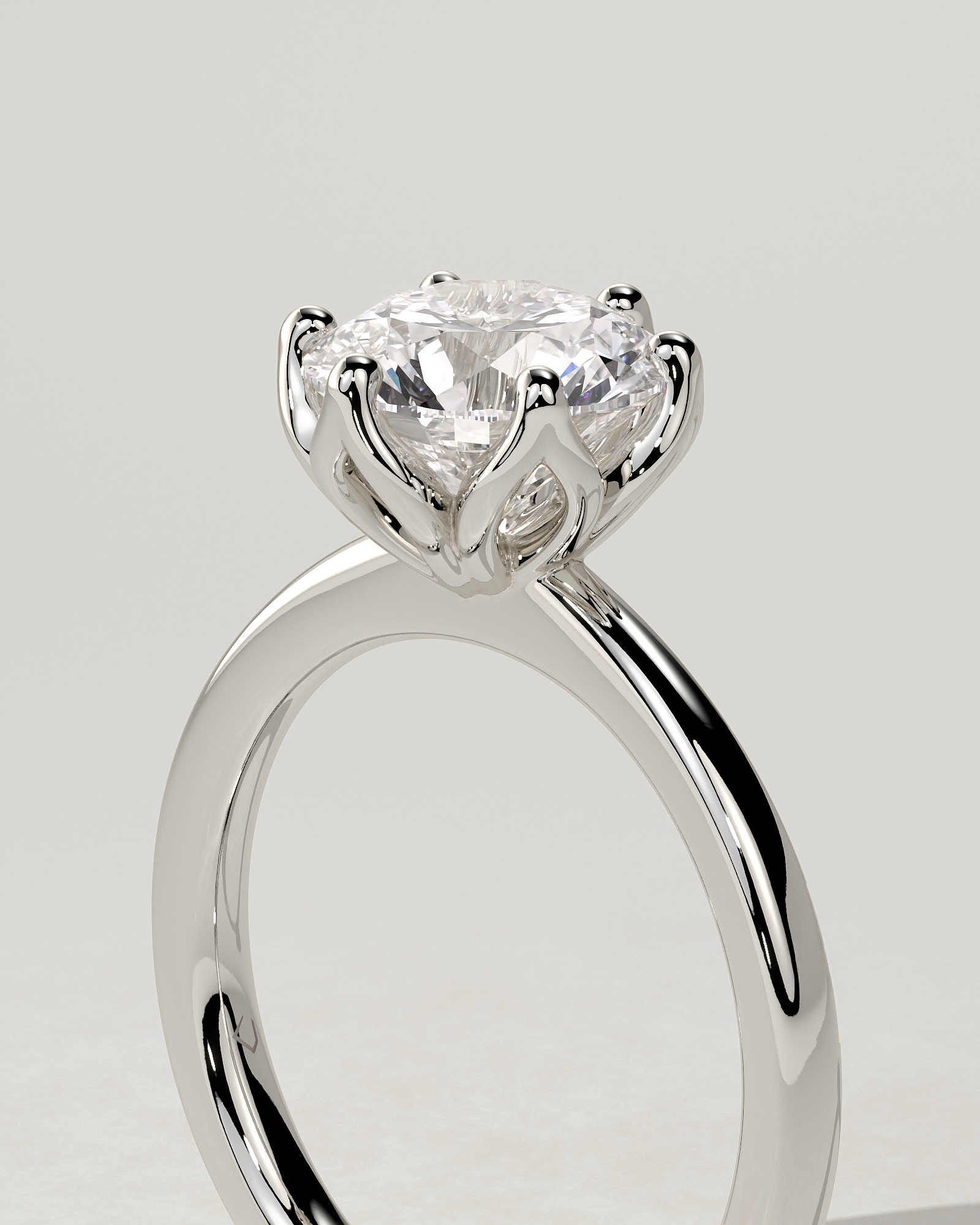Tessa Solitaire Round Ring