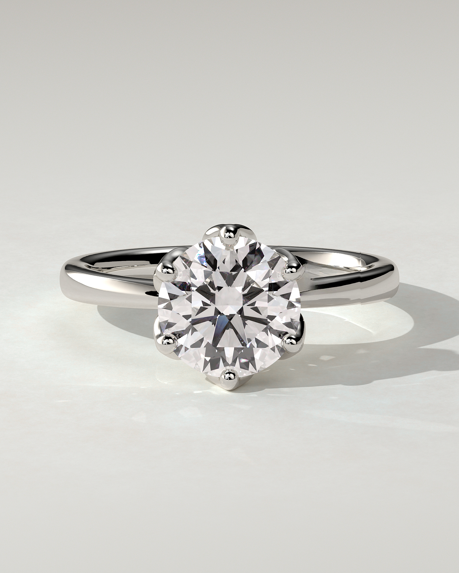 Tessa Solitaire Round Ring