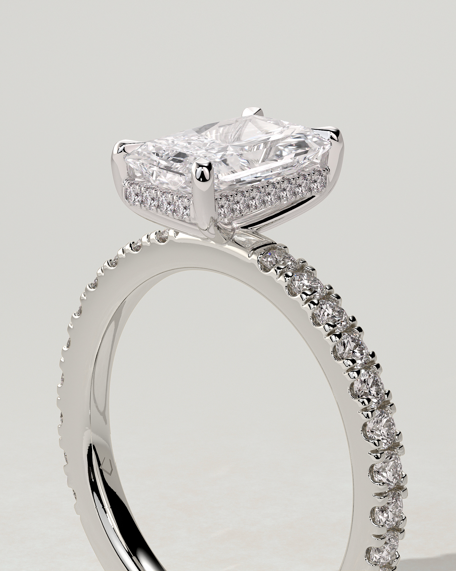 Thea Solitaire Radiant Ring
