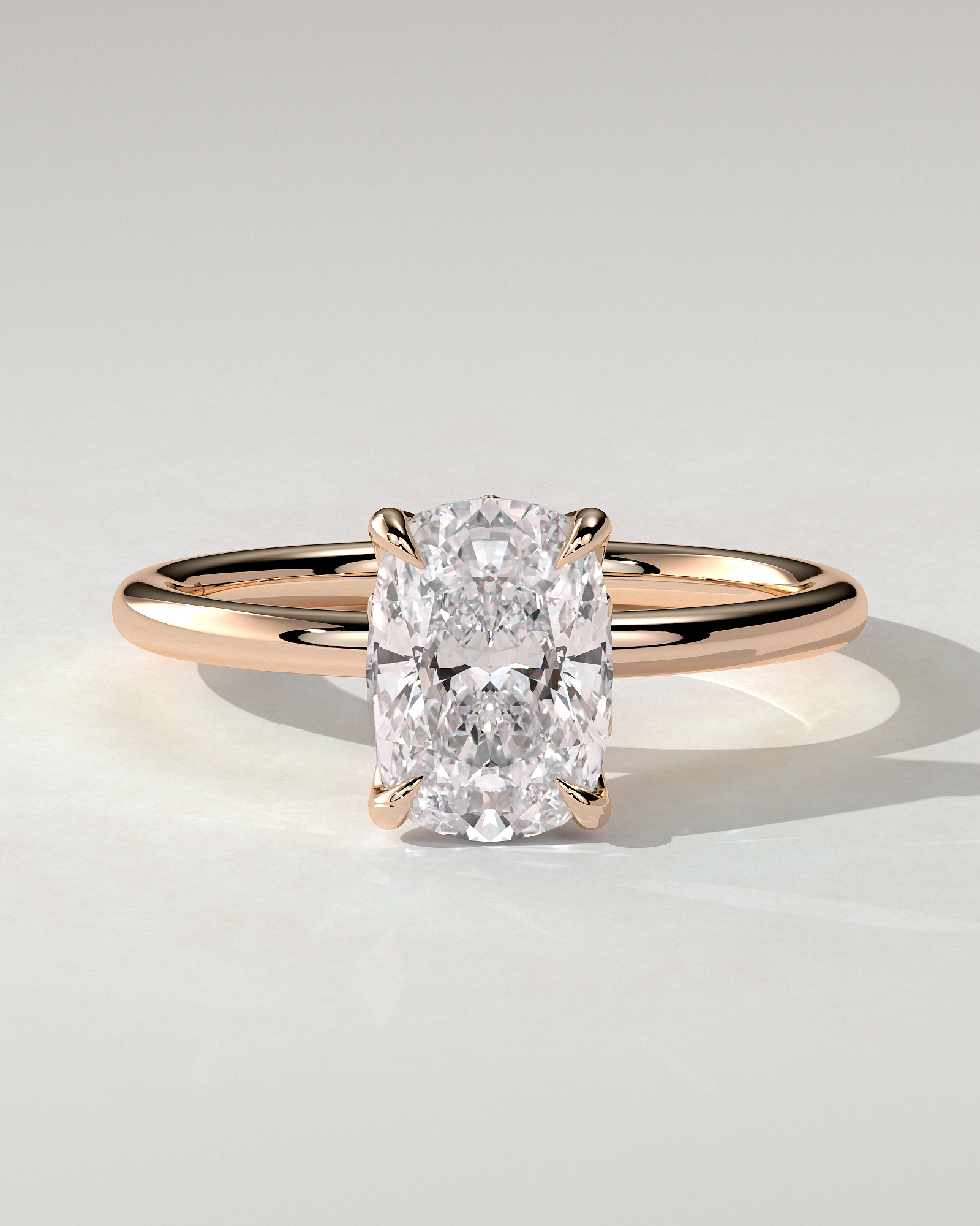 Tilly Solitaire Cushion Ring