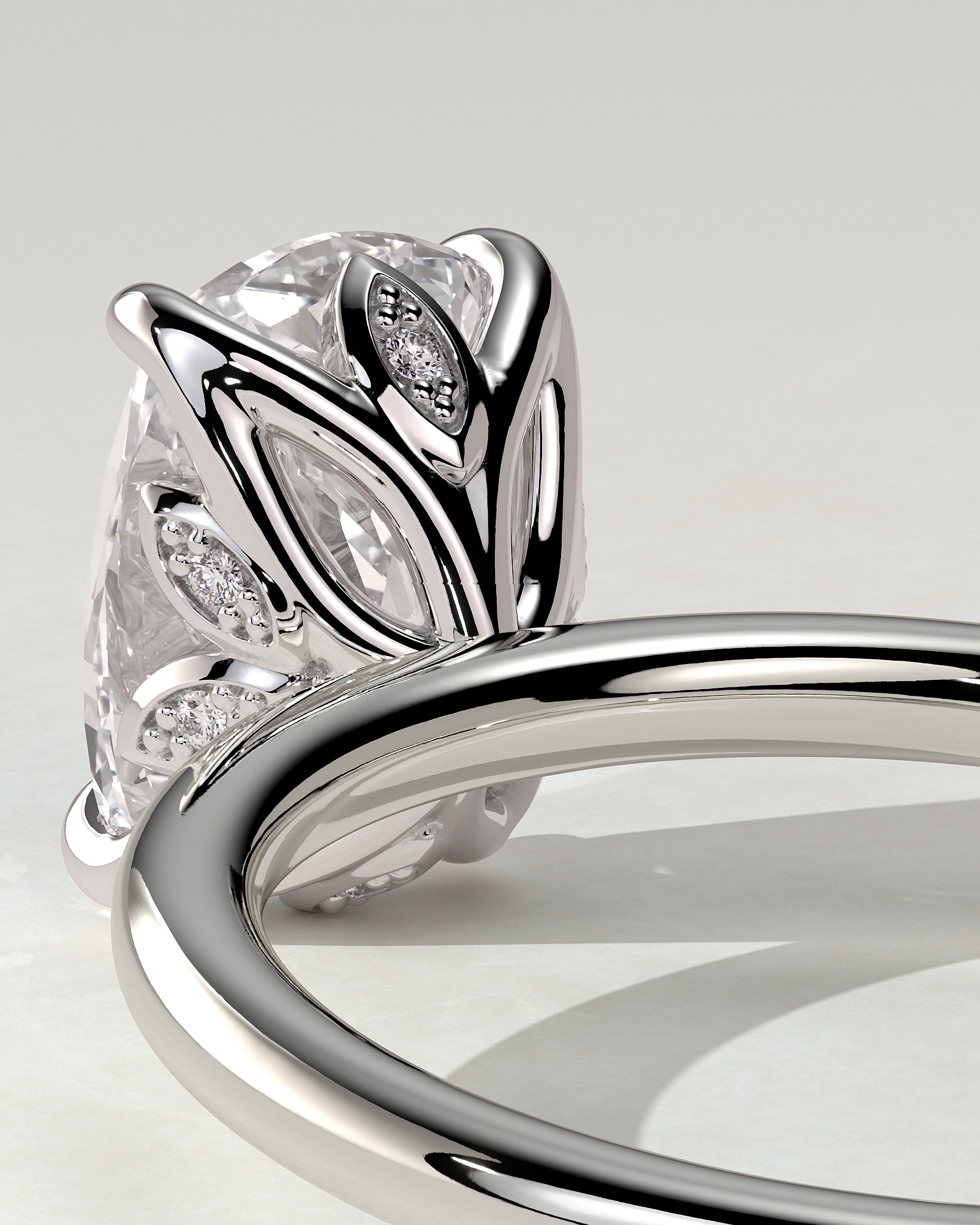 Tilly Solitaire Cushion Ring