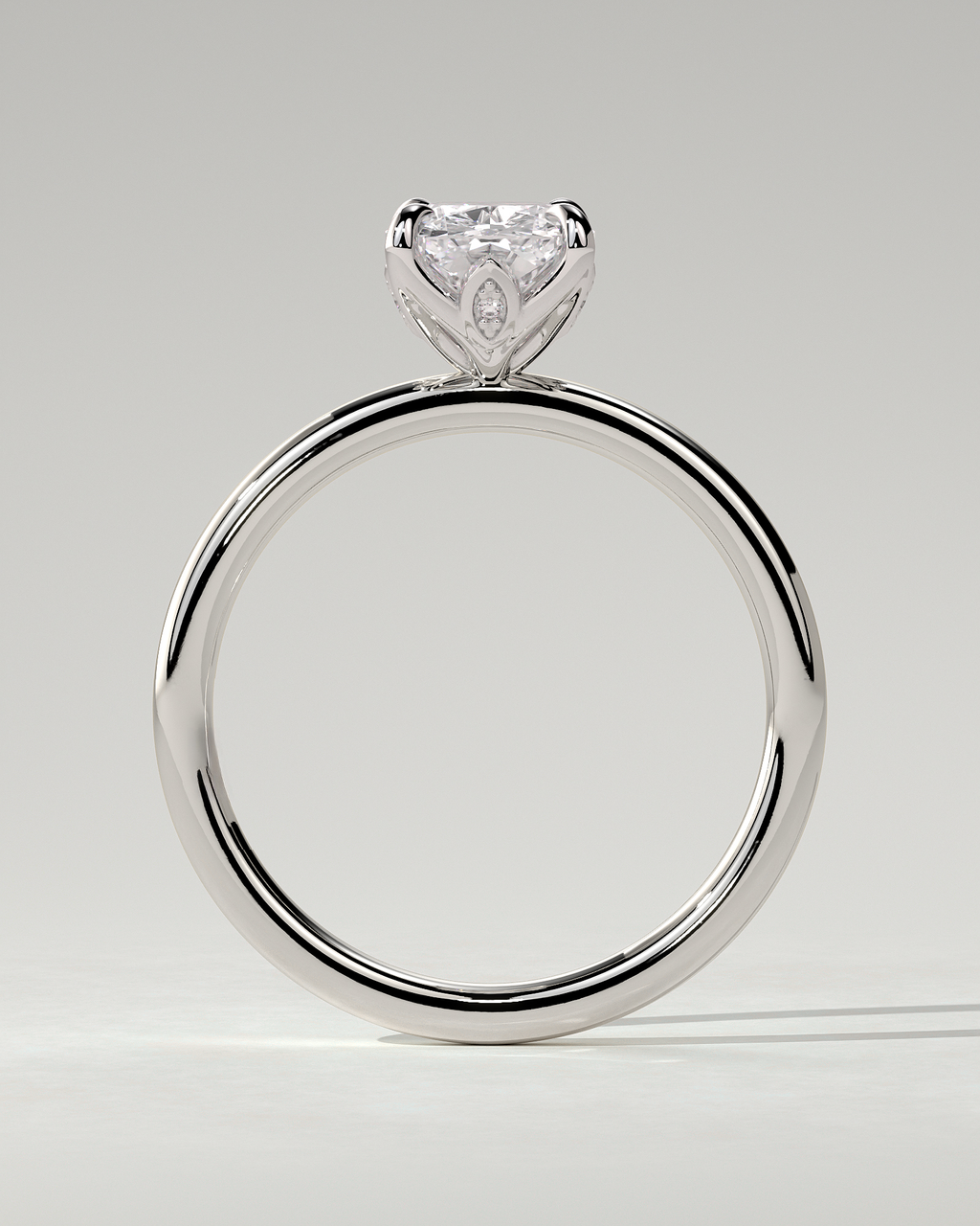 Tilly Solitaire Cushion Ring