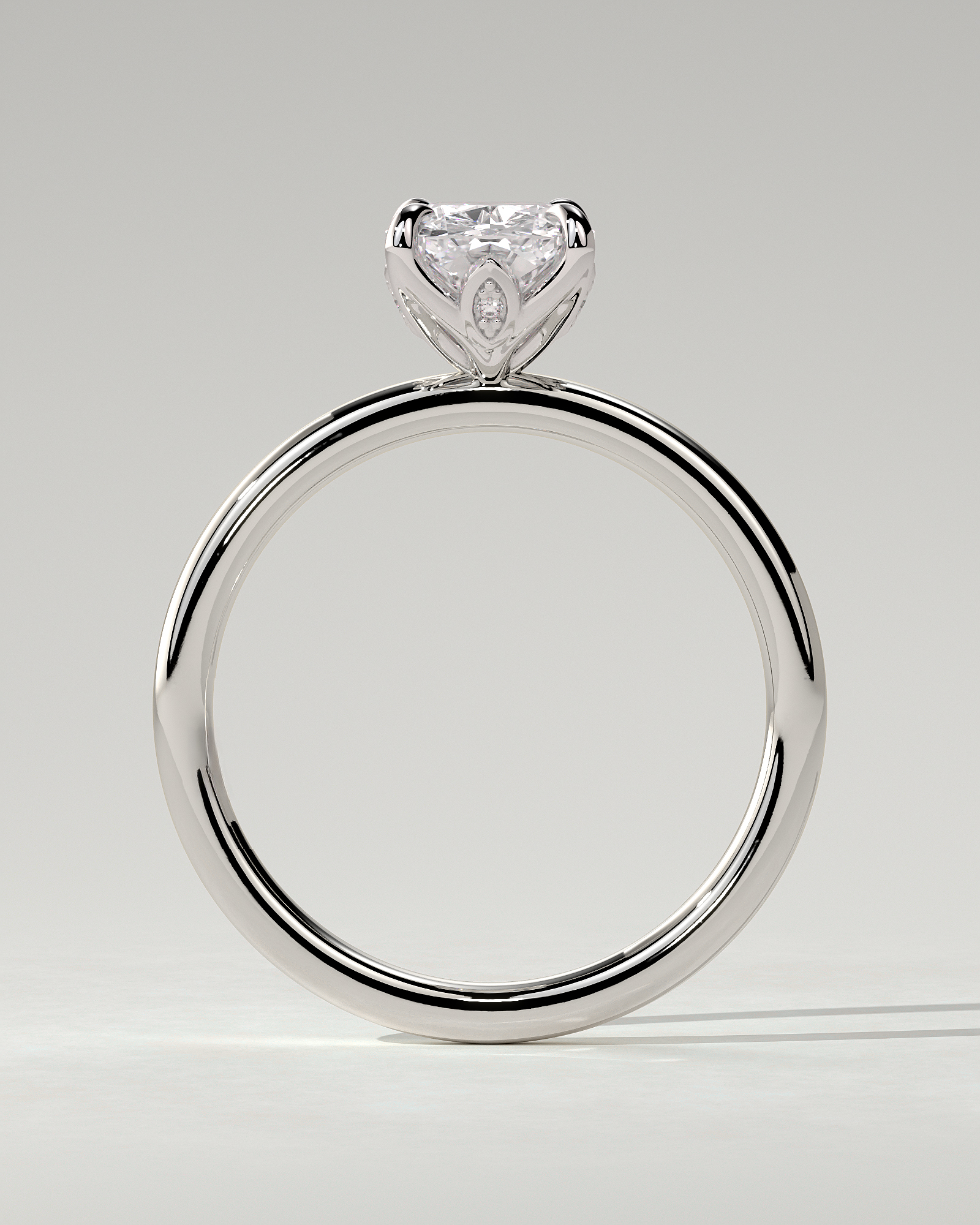 Tilly Solitaire Cushion Ring