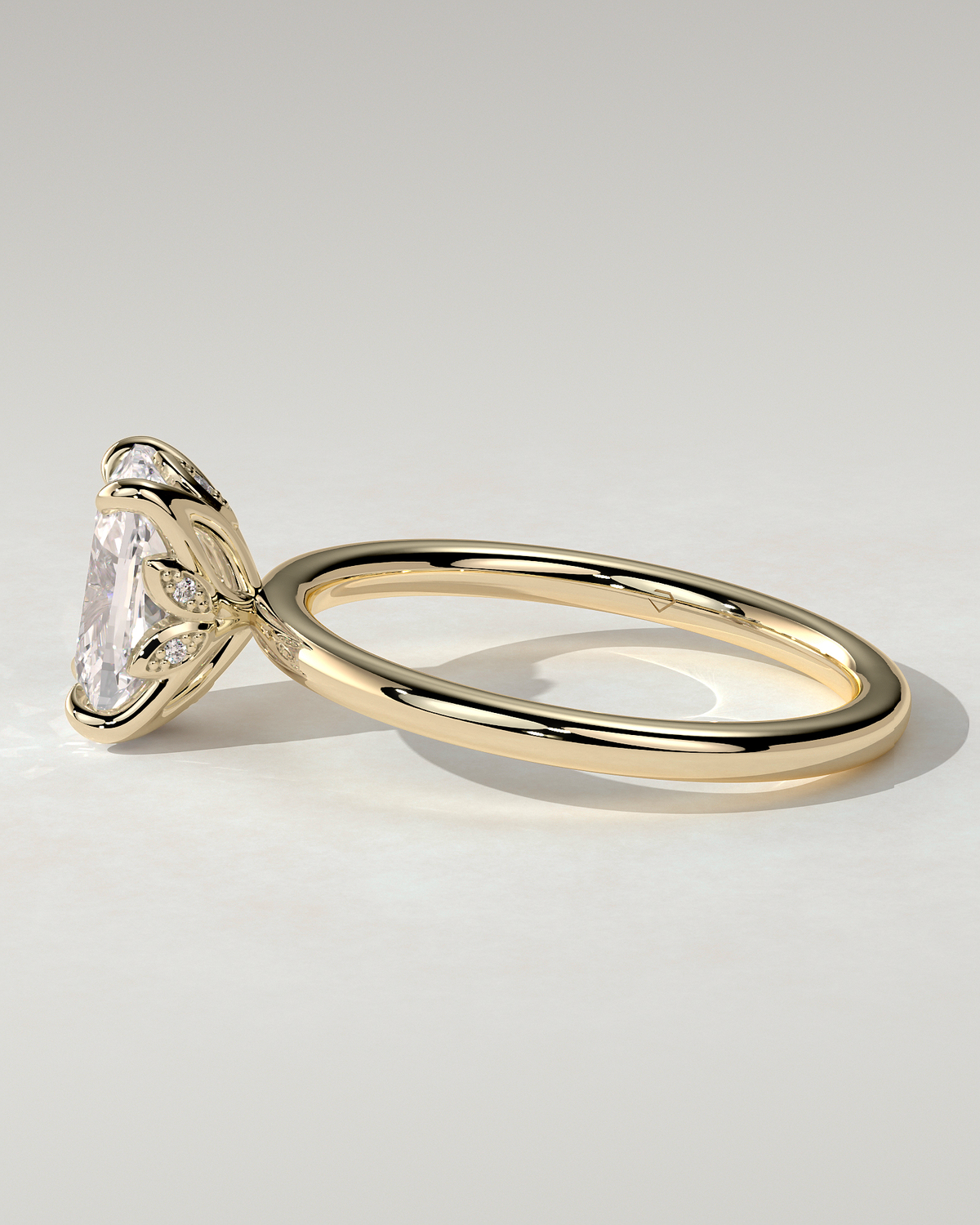 Tilly Solitaire Cushion Ring