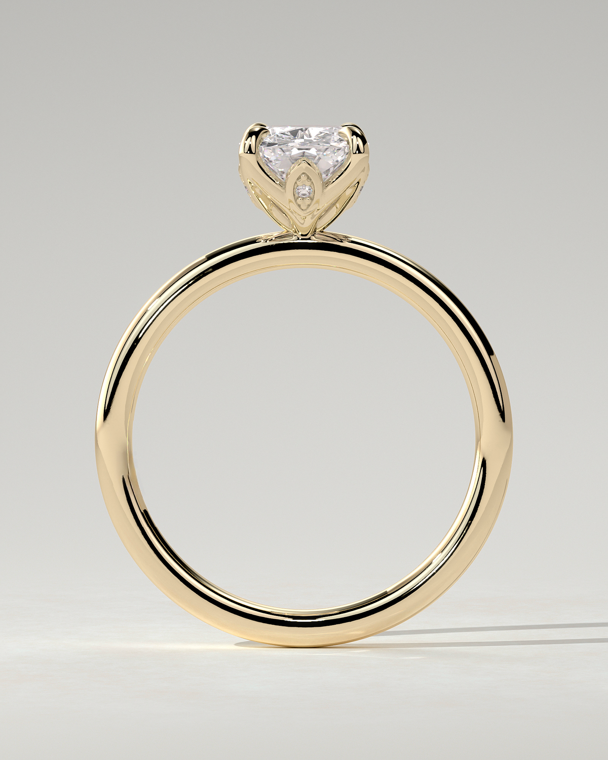 Tilly Solitaire Cushion Ring