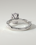 Trinity Solitaire Oval Ring