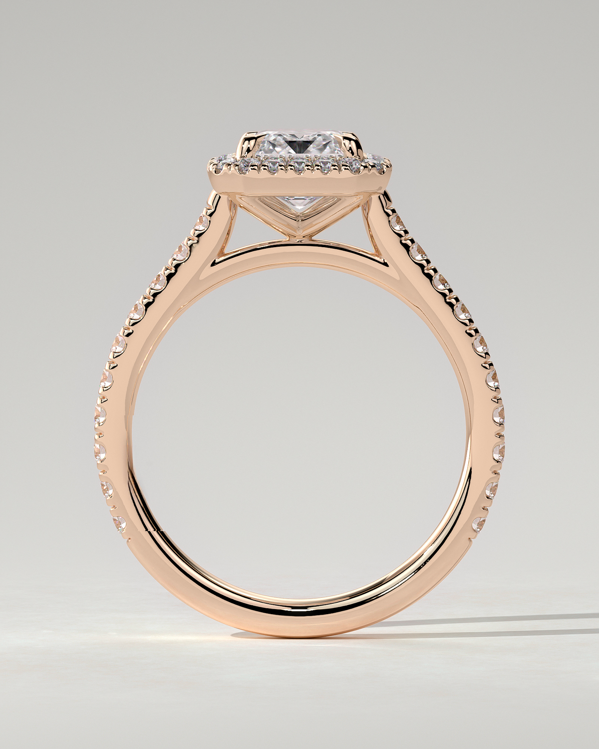 Vanessa Halo Emerald Ring