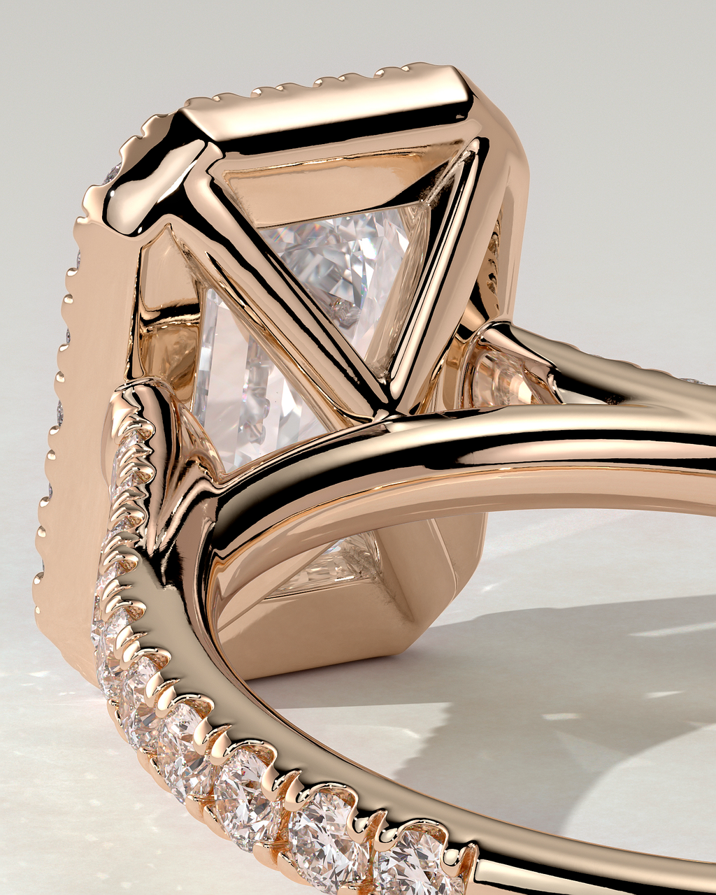 Vanessa Halo Emerald Ring