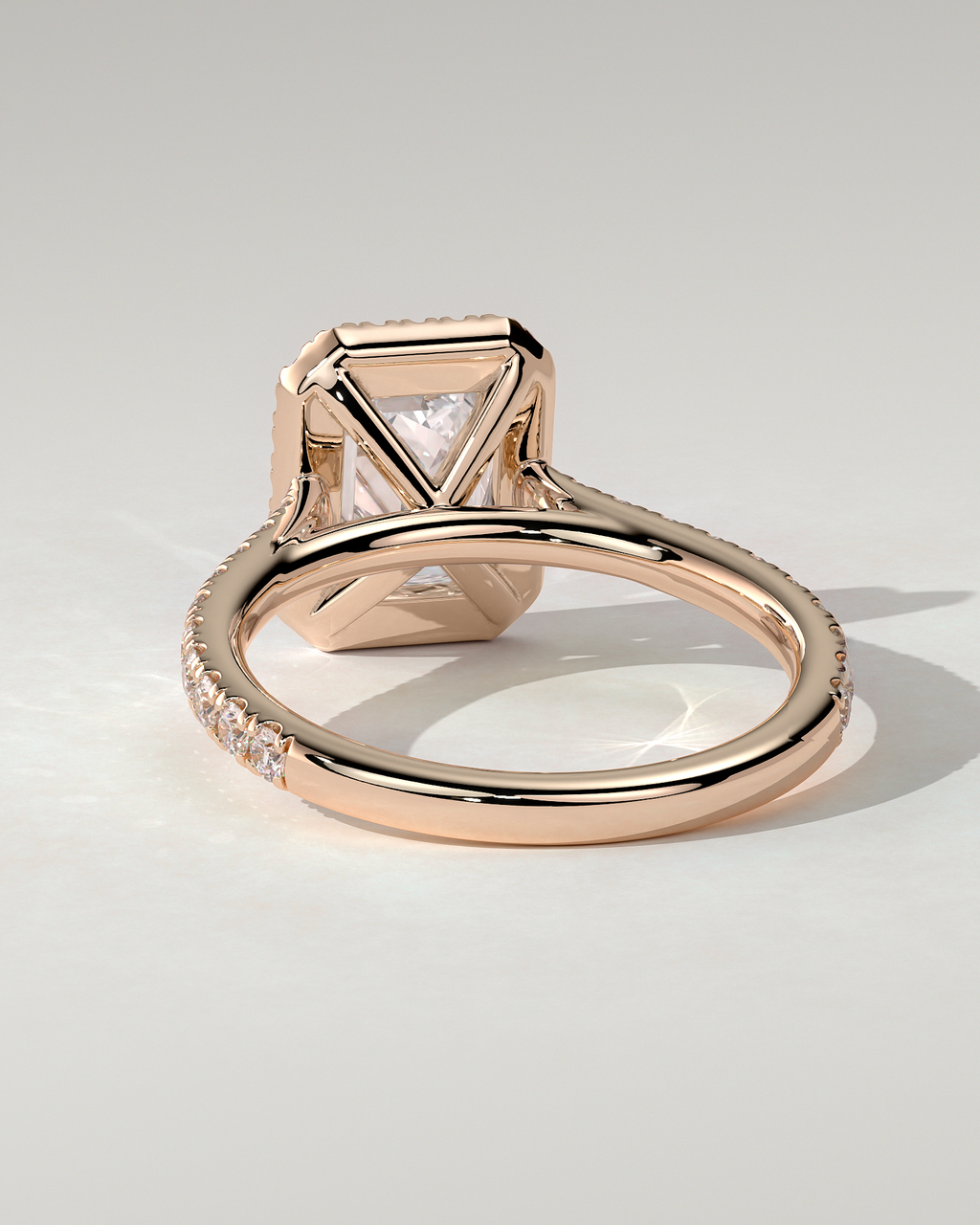 Vanessa Halo Emerald Ring