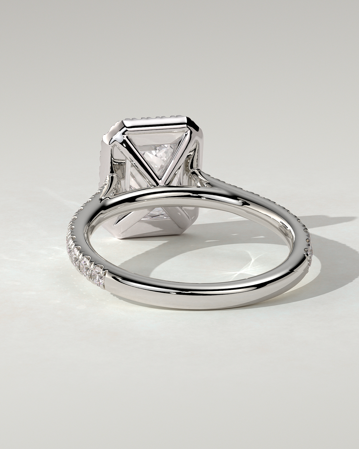 Vanessa Halo Emerald Ring