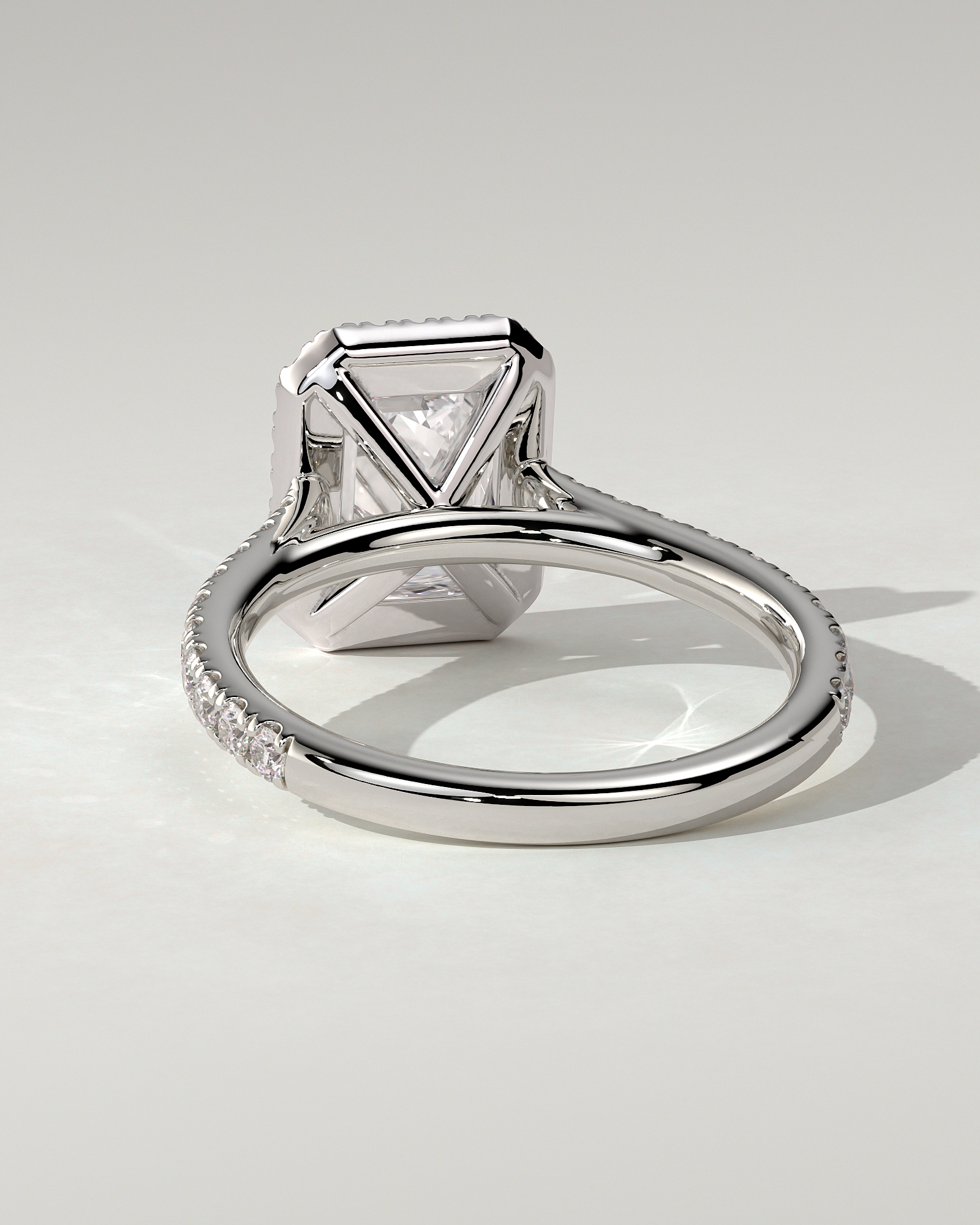 Vanessa Halo Emerald Ring