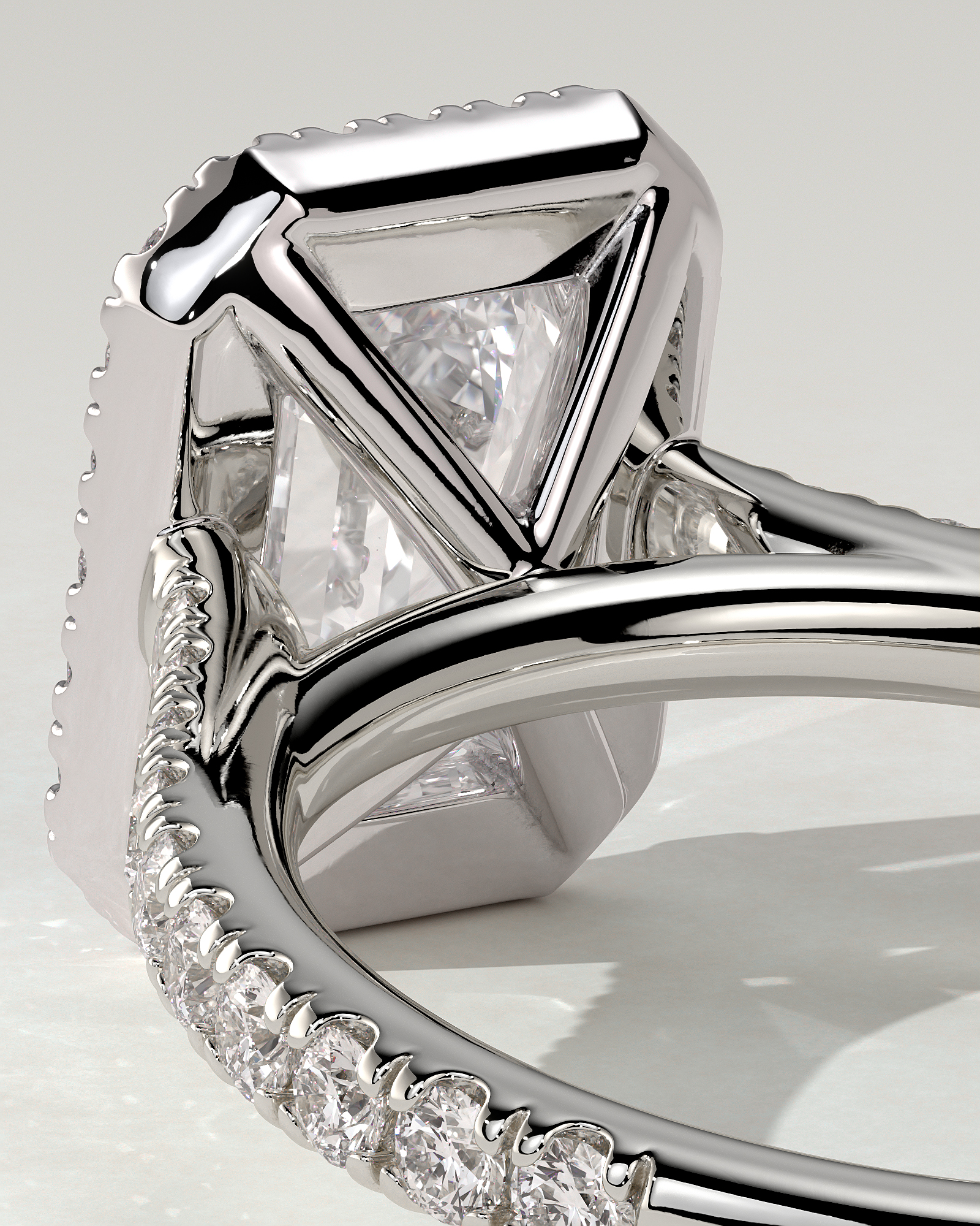 Vanessa Halo Emerald Ring