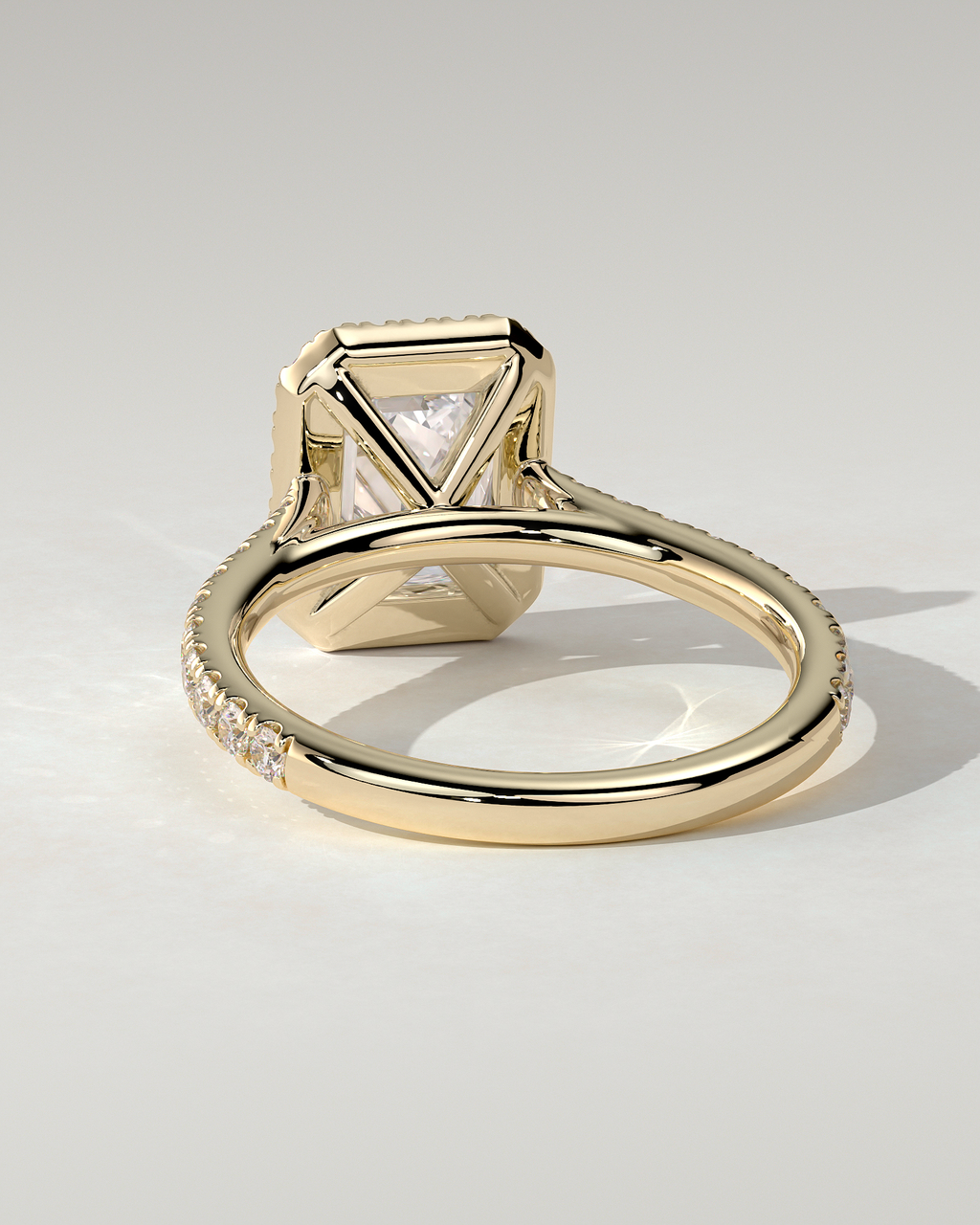Vanessa Halo Emerald Ring