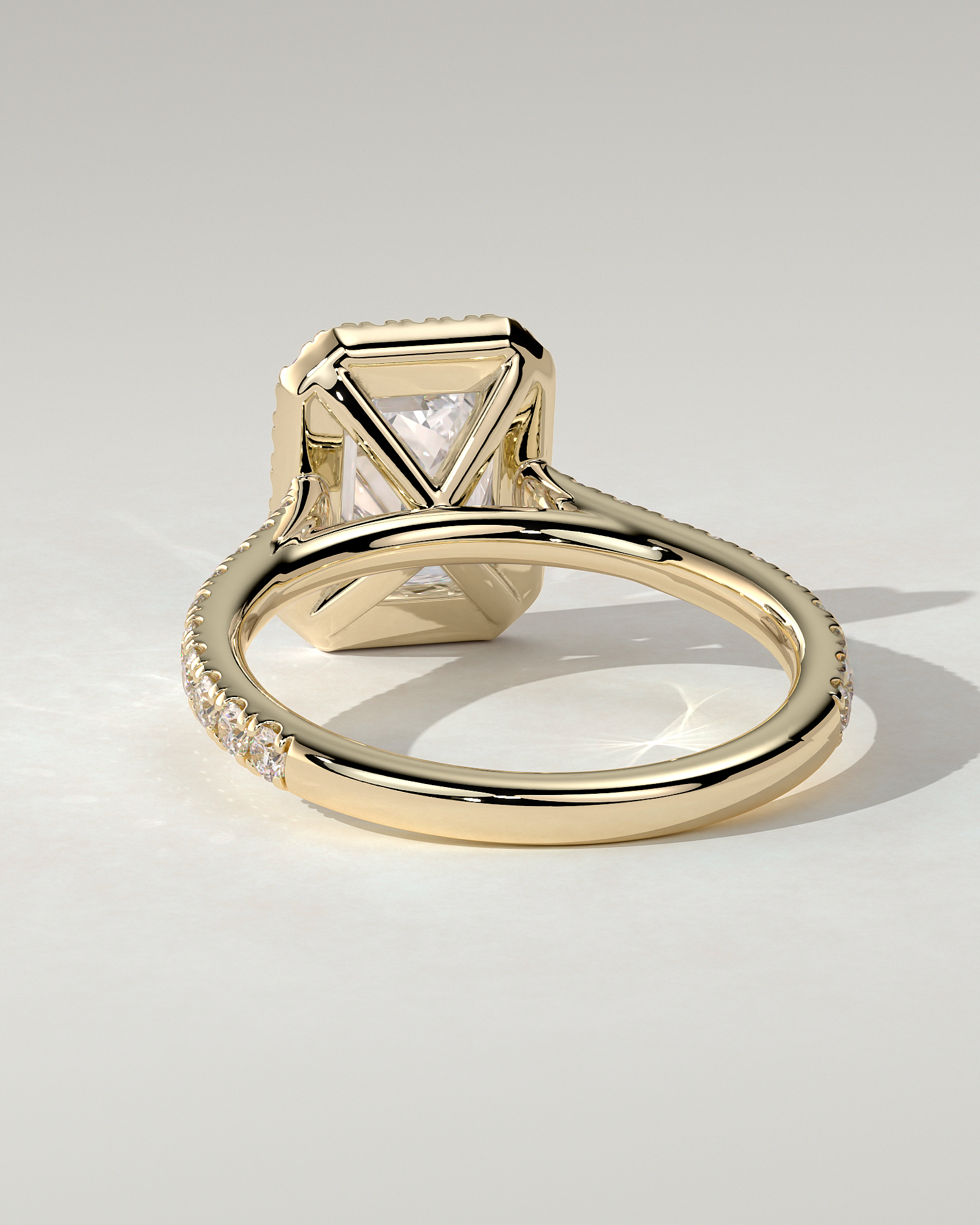 Vanessa Halo Emerald Ring