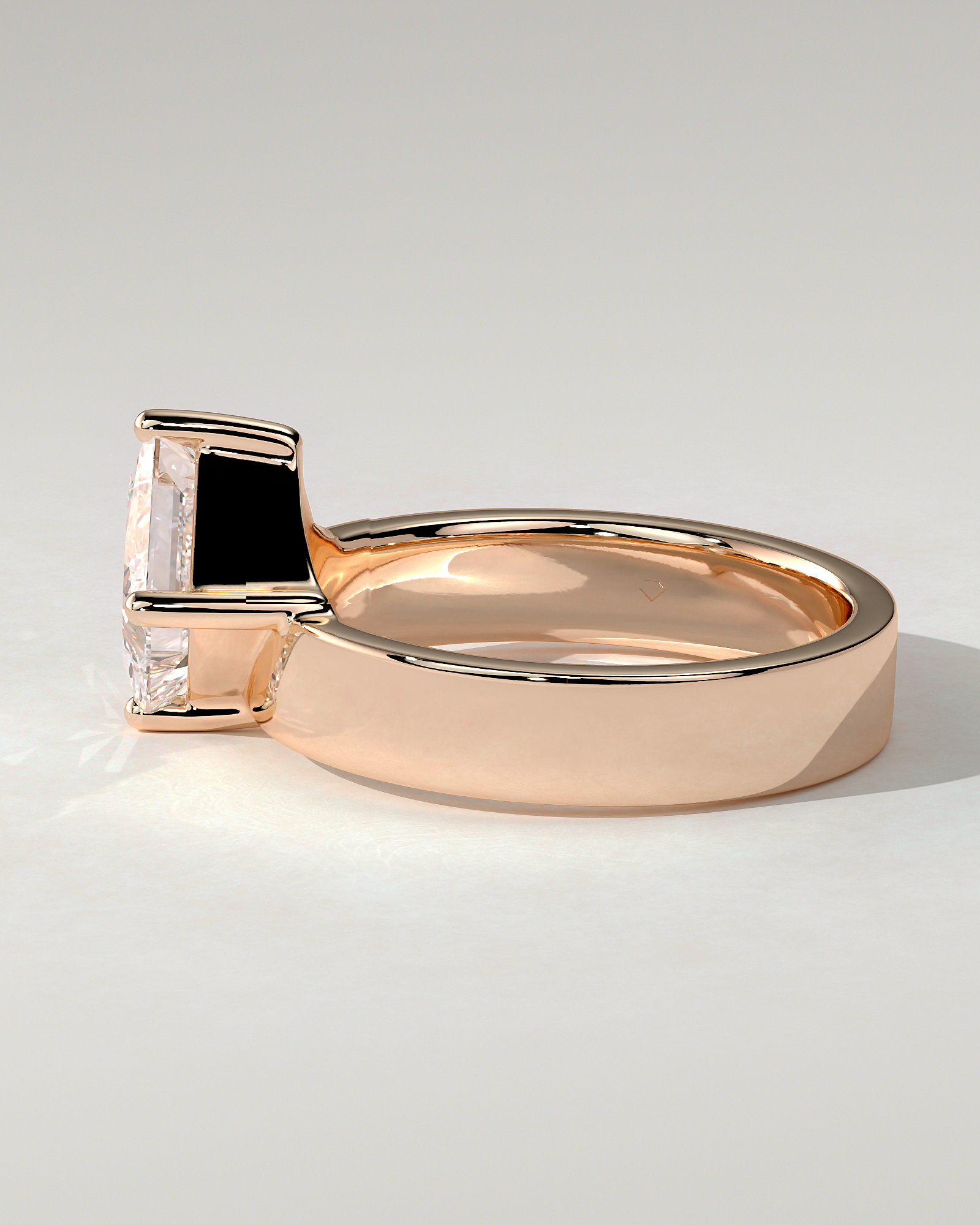 Vicki Solitaire Asscher Ring