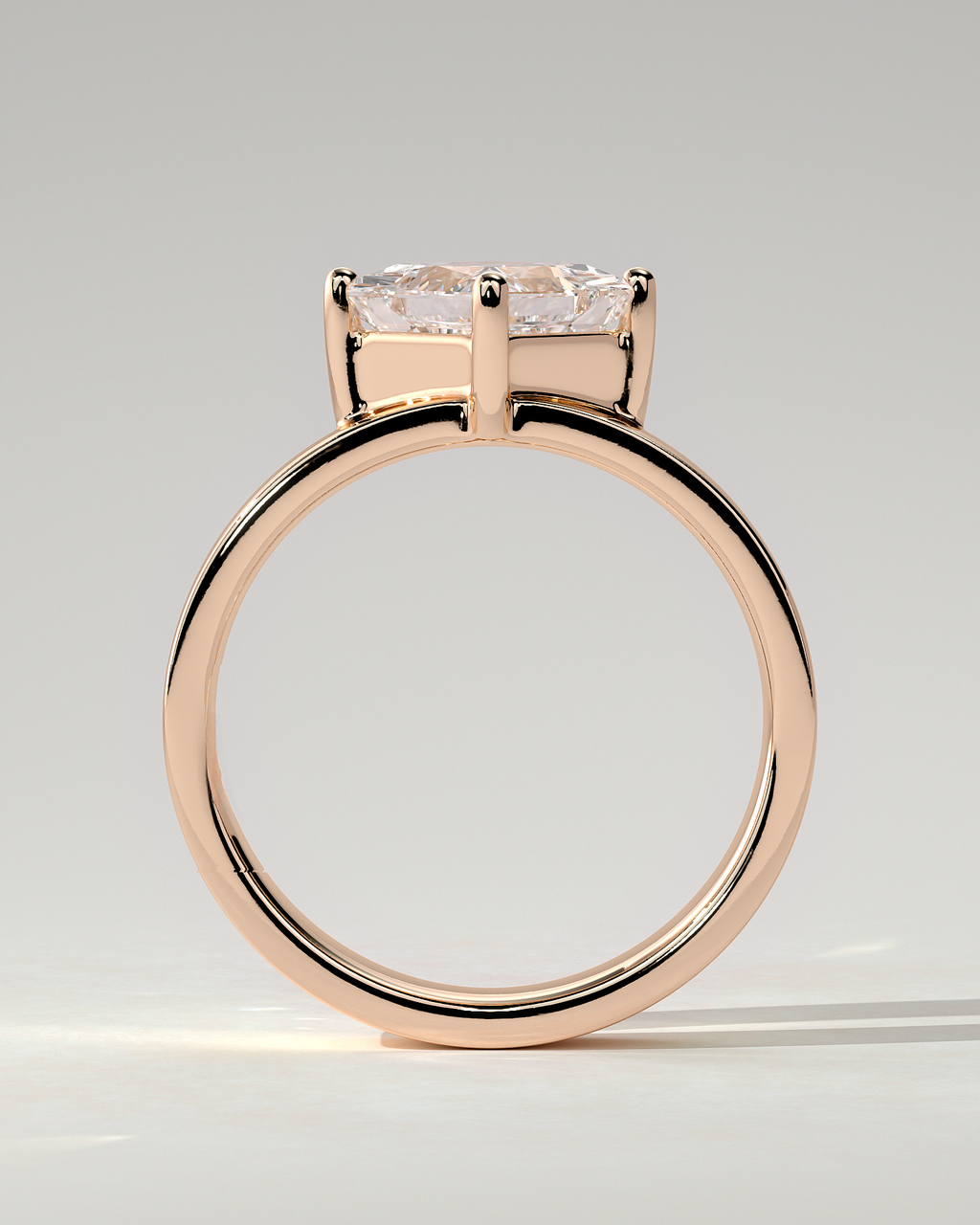 Vicki Solitaire Asscher Ring