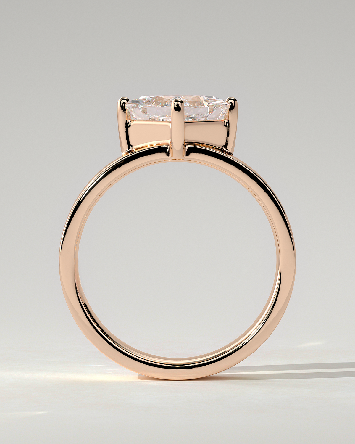 Vicki Solitaire Asscher Ring