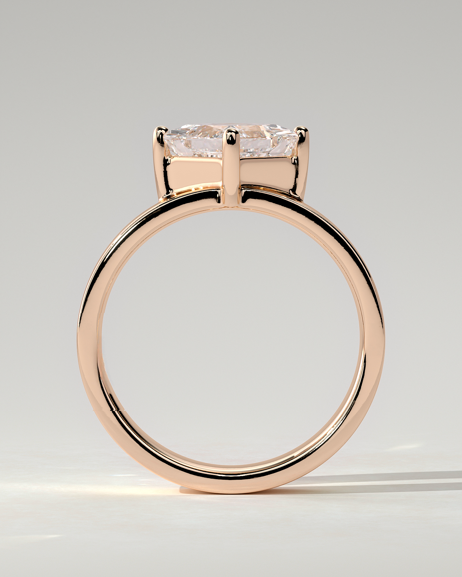 Vicki Solitaire Asscher Ring