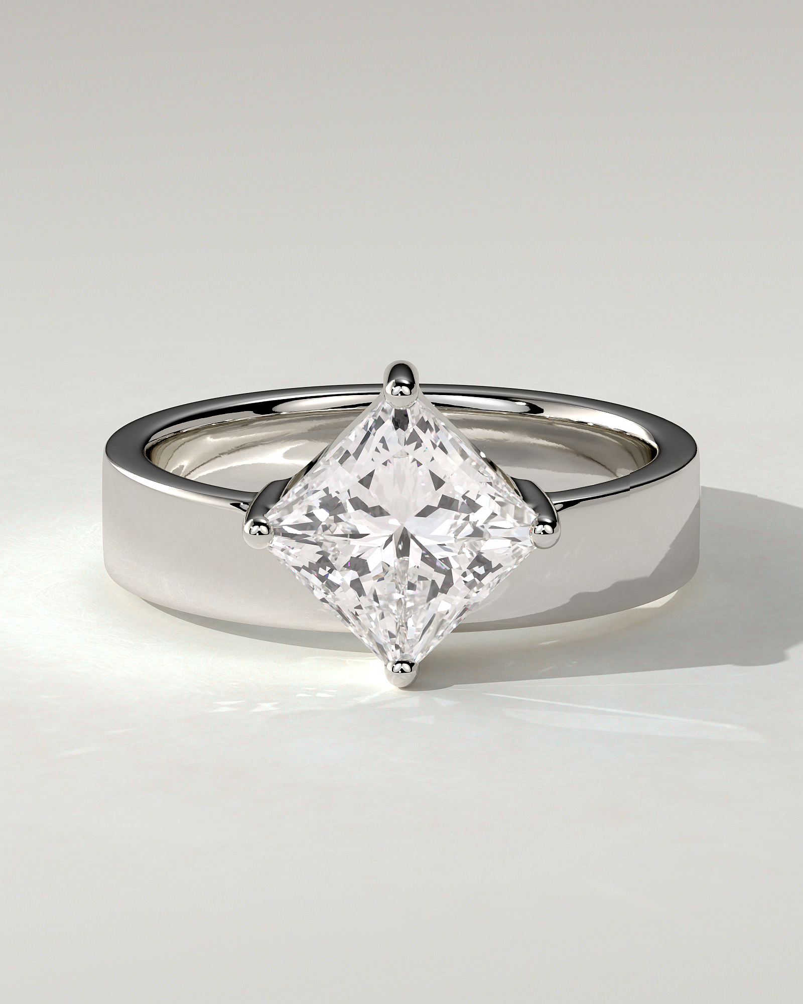 Vicki Solitaire Asscher Ring