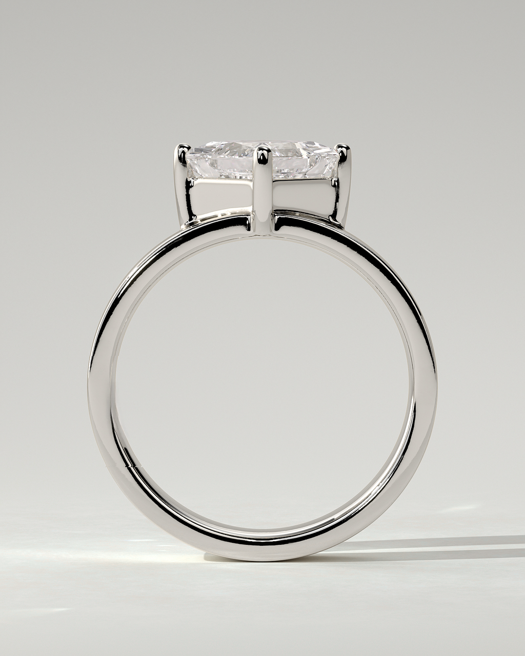 Vicki Solitaire Asscher Ring
