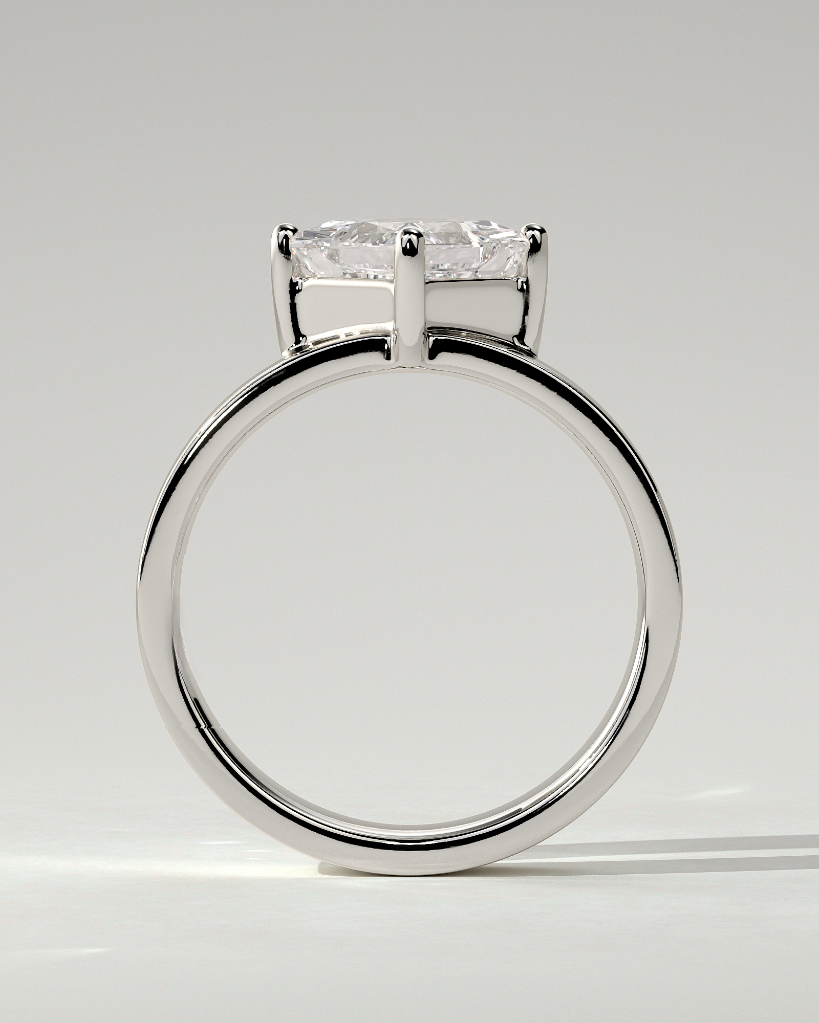 Vicki Solitaire Asscher Ring