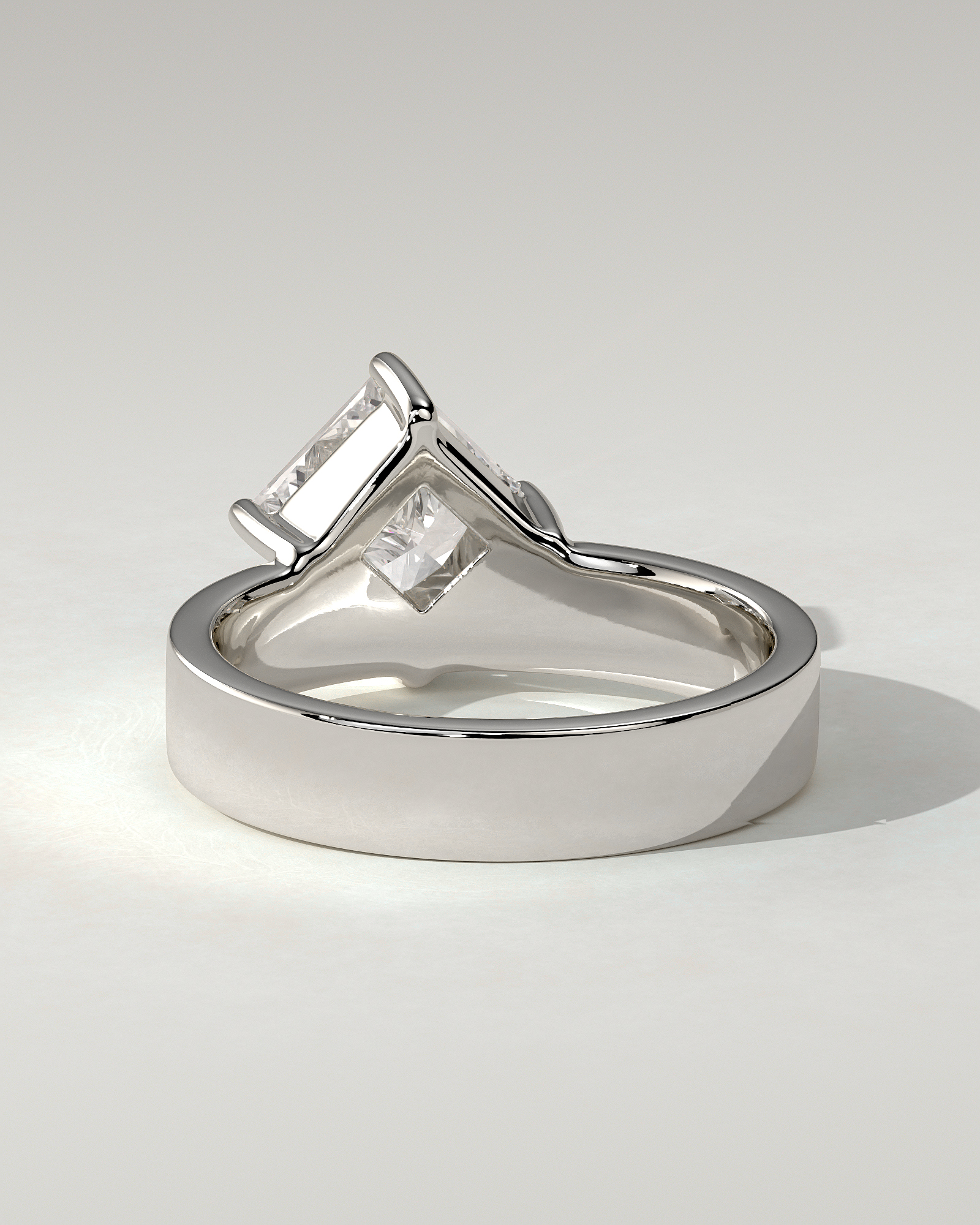 Vicki Solitaire Asscher Ring
