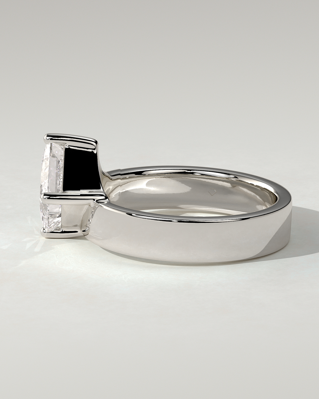 Vicki Solitaire Asscher Ring