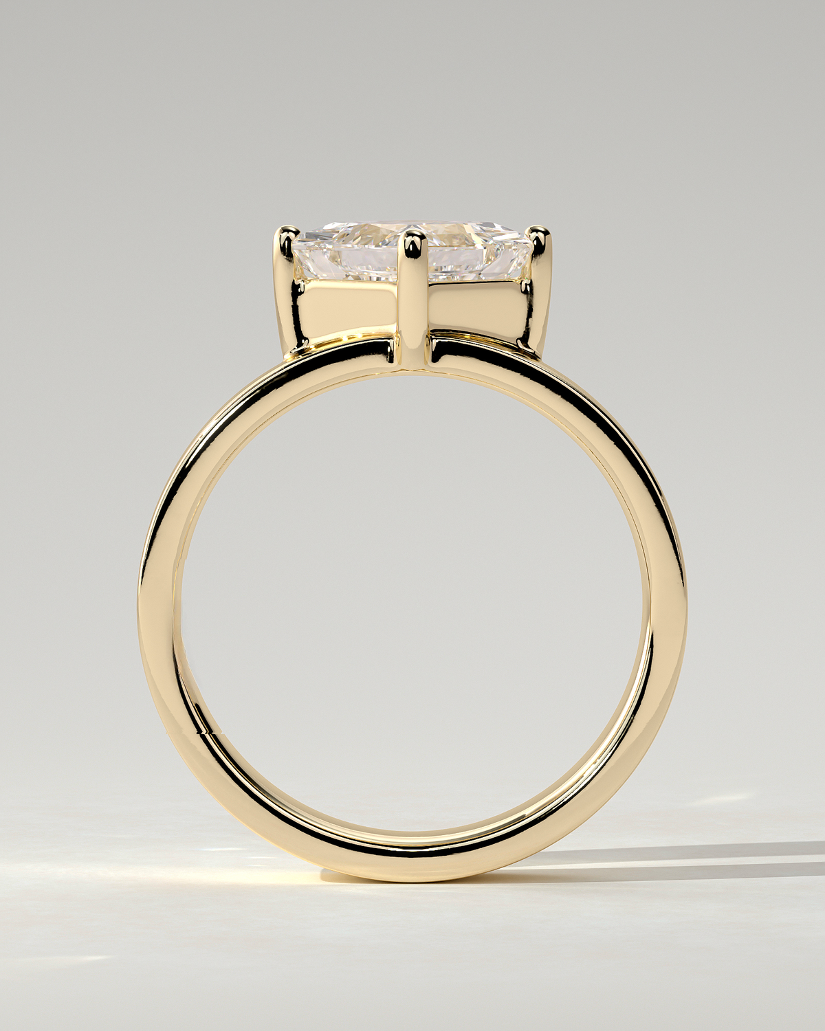 Vicki Solitaire Asscher Ring