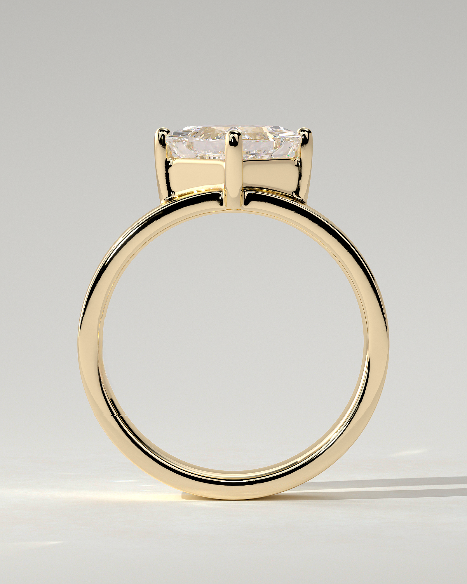 Vicki Solitaire Asscher Ring
