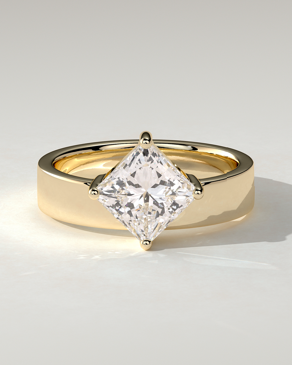 Vicki Solitaire Asscher Ring