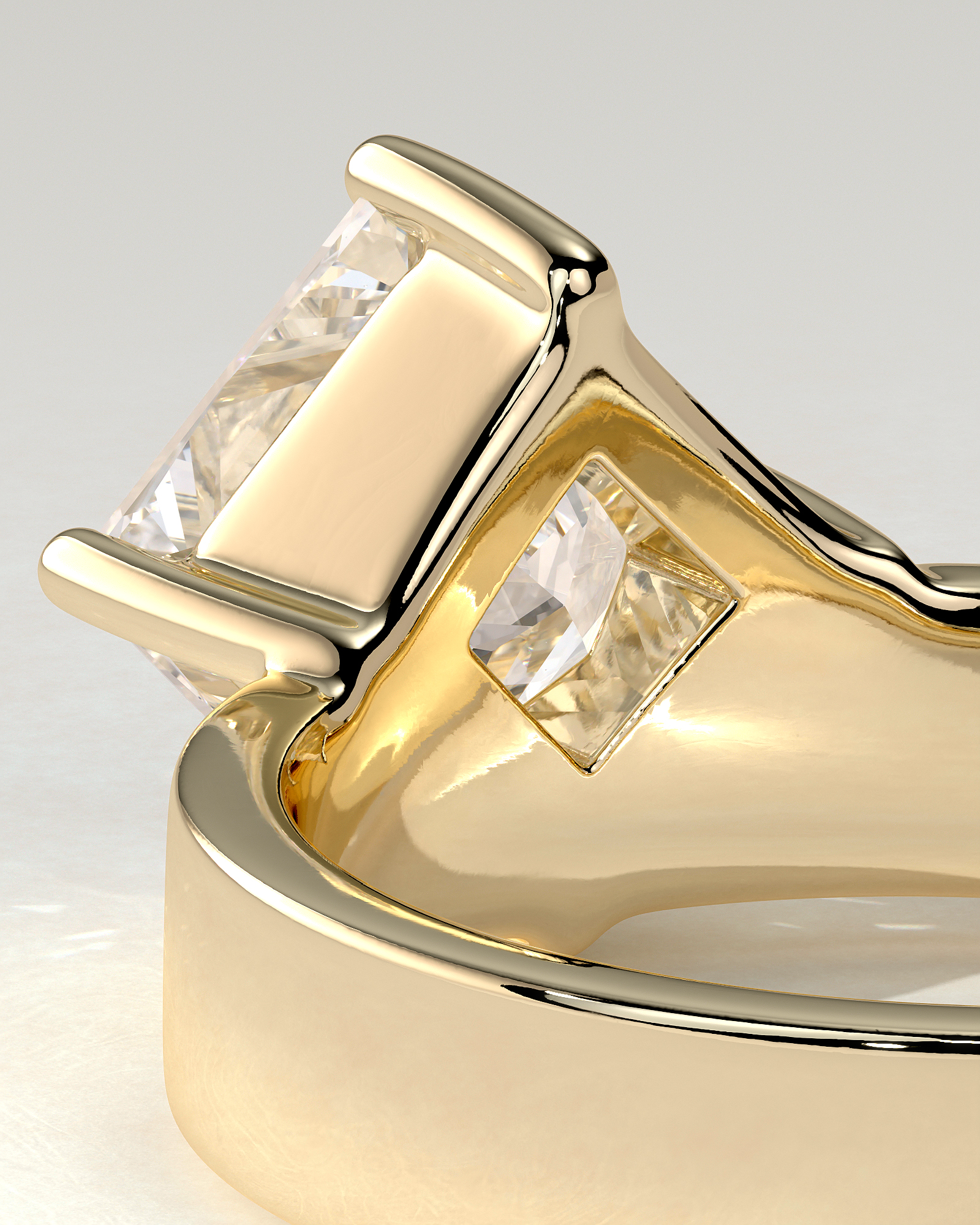 Vicki Solitaire Asscher Ring