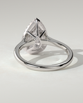 Viola Halo Pear Ring