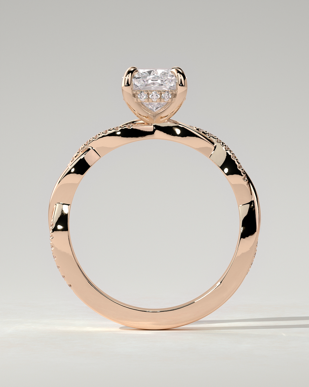 Violetta Solitaire Cushion Ring