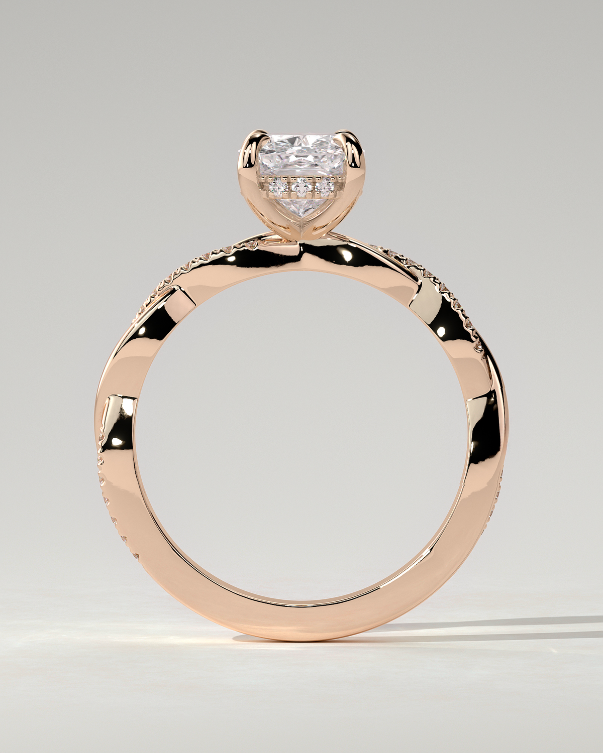 Violetta Solitaire Cushion Ring