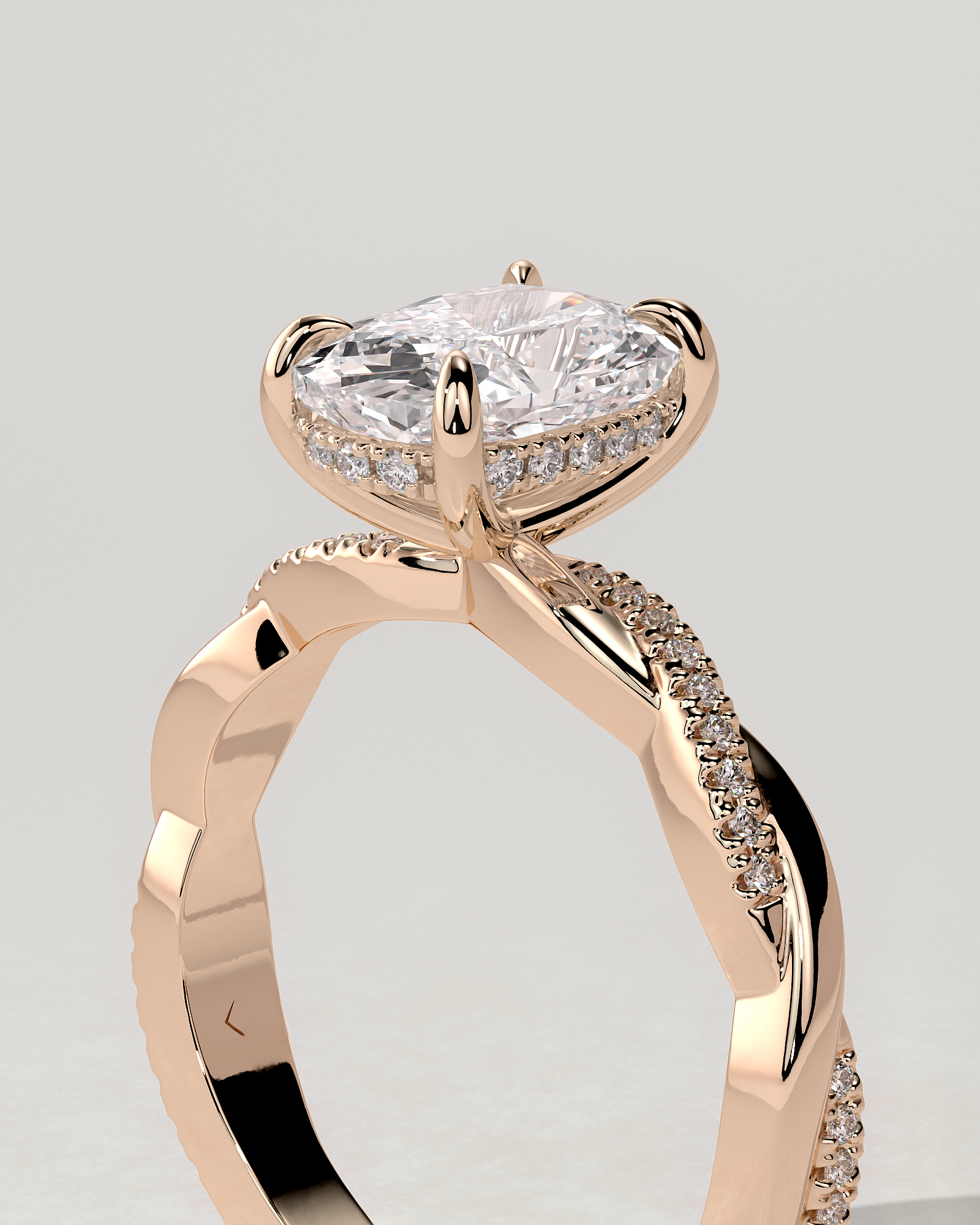Violetta Solitaire Cushion Ring