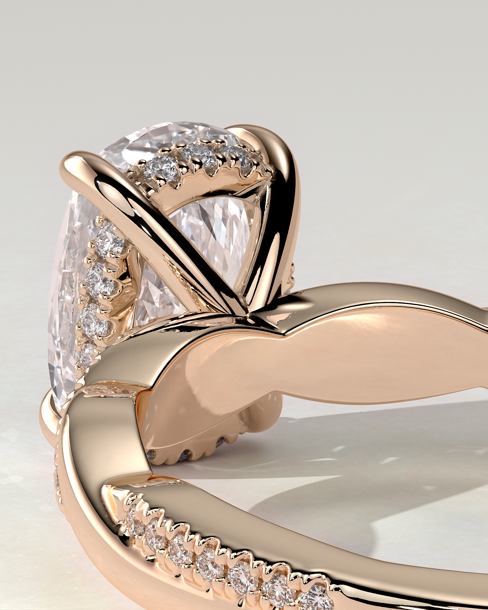 Violetta Solitaire Cushion Ring