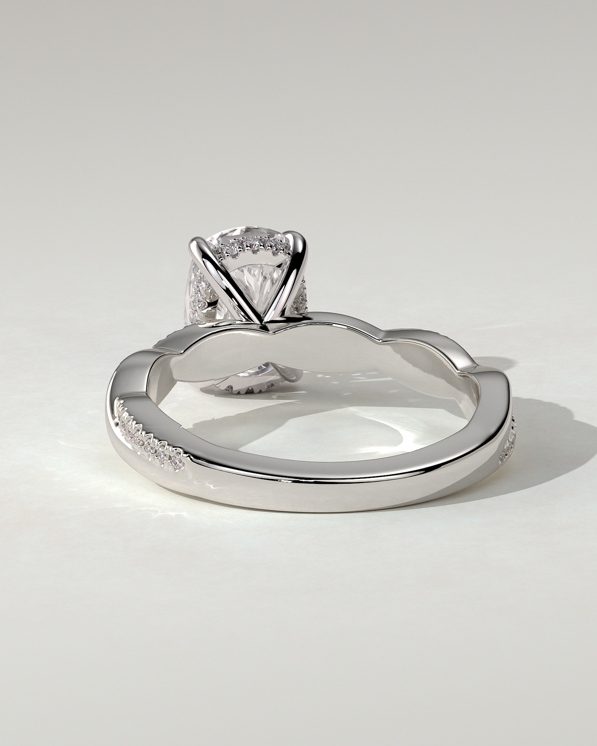 Violetta Solitaire Cushion Ring