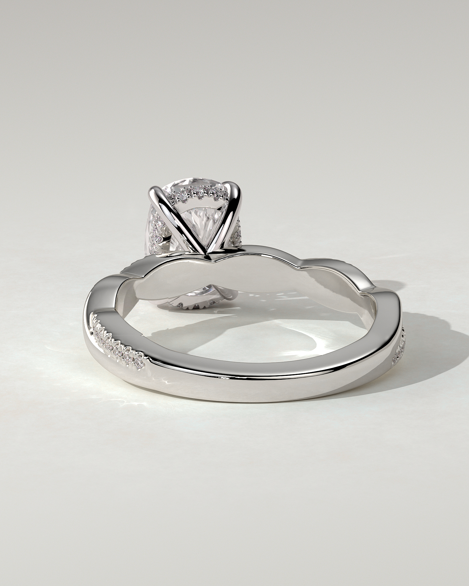 Violetta Solitaire Cushion Ring